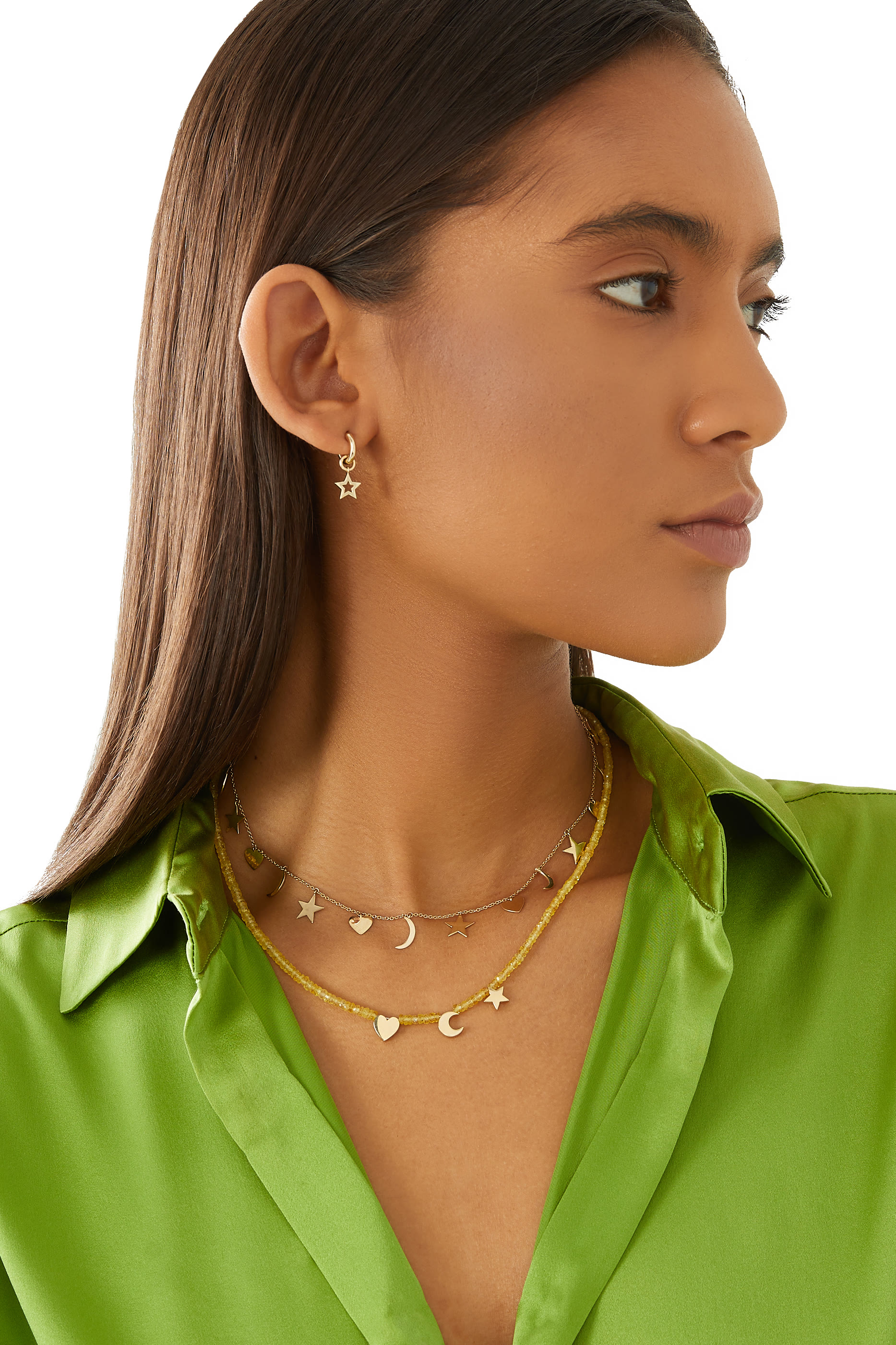 Star Diamond Single Dangly Earring