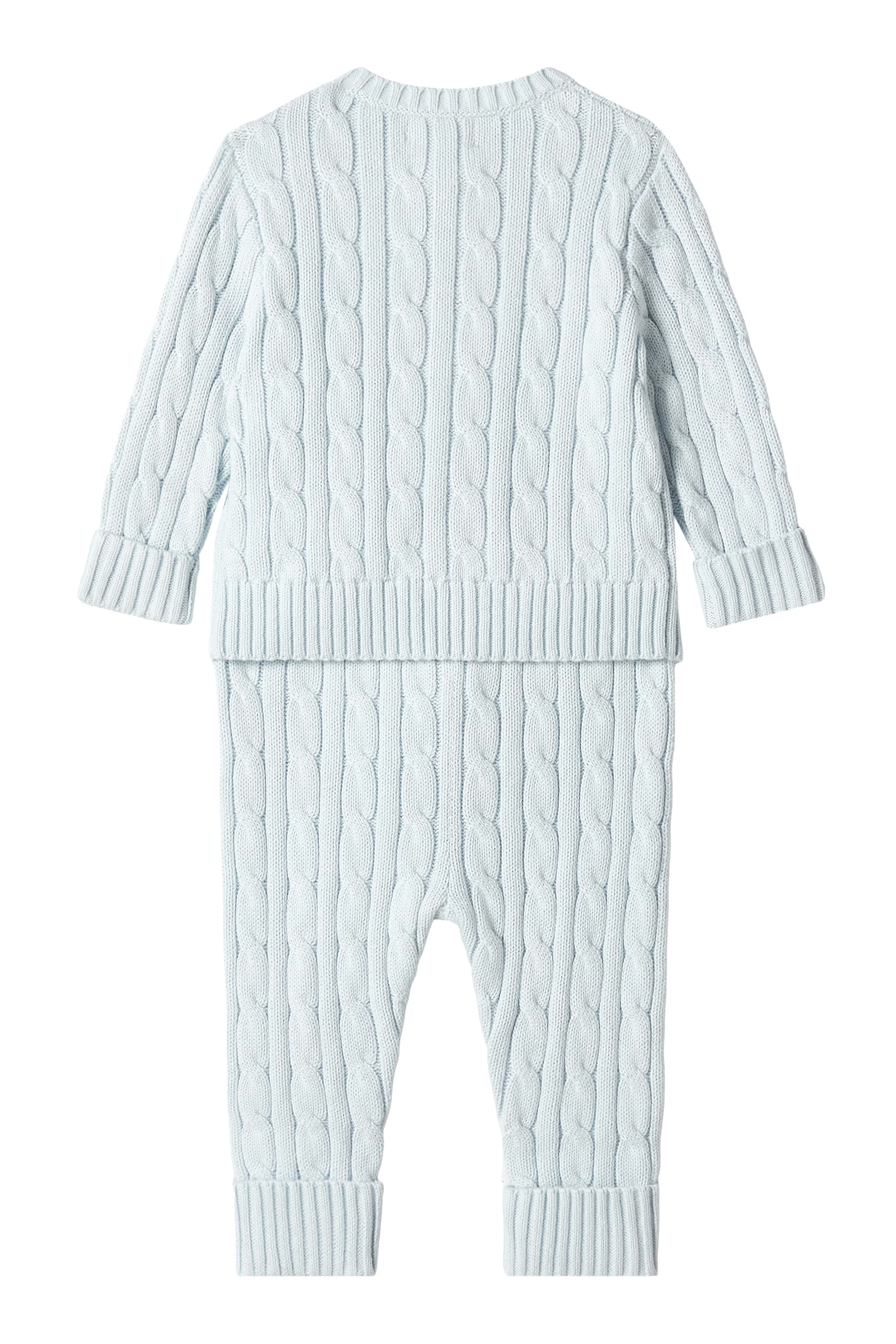 Kids Cotton Cardigan & Pants Set