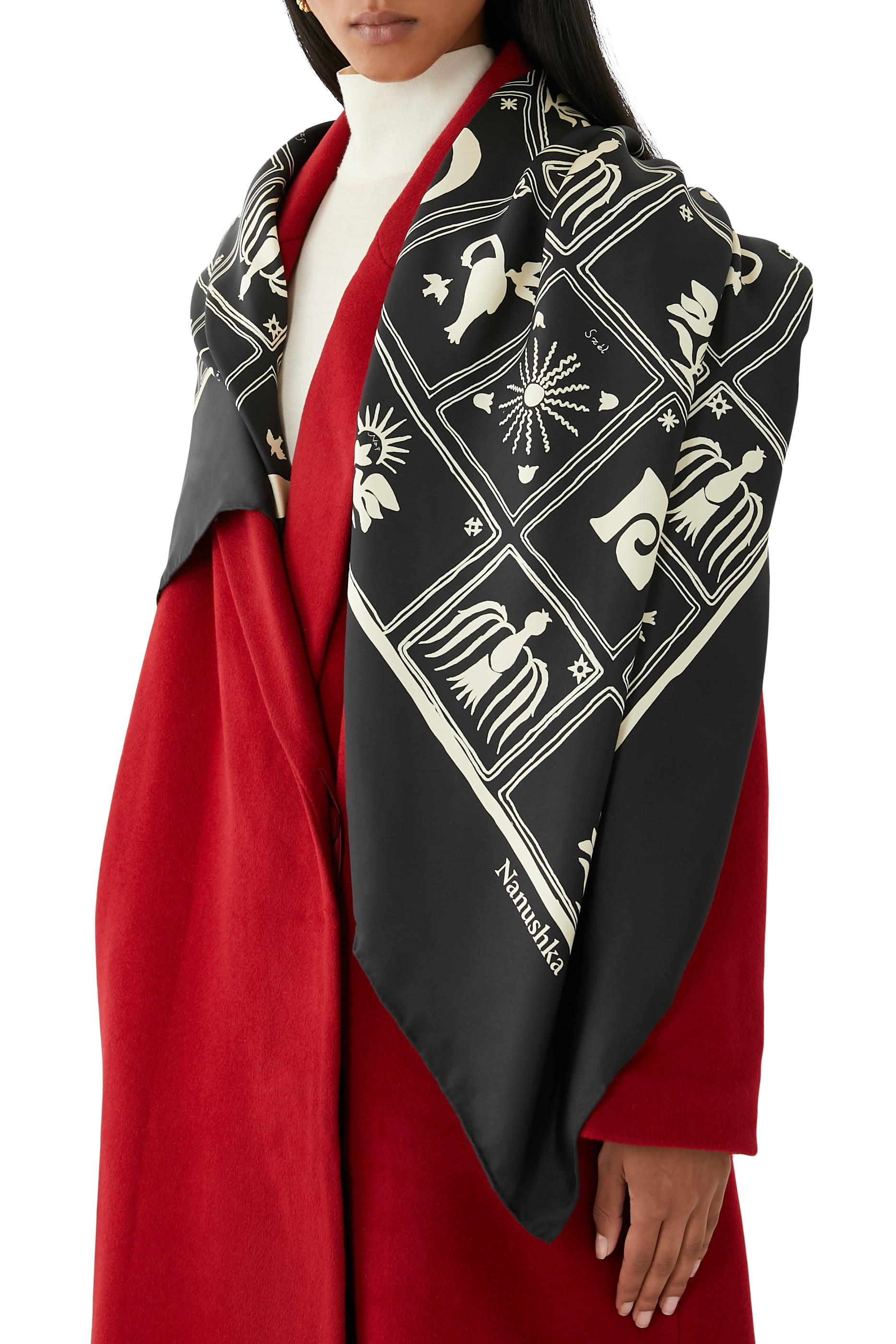 Miani Printed Silk Scarf