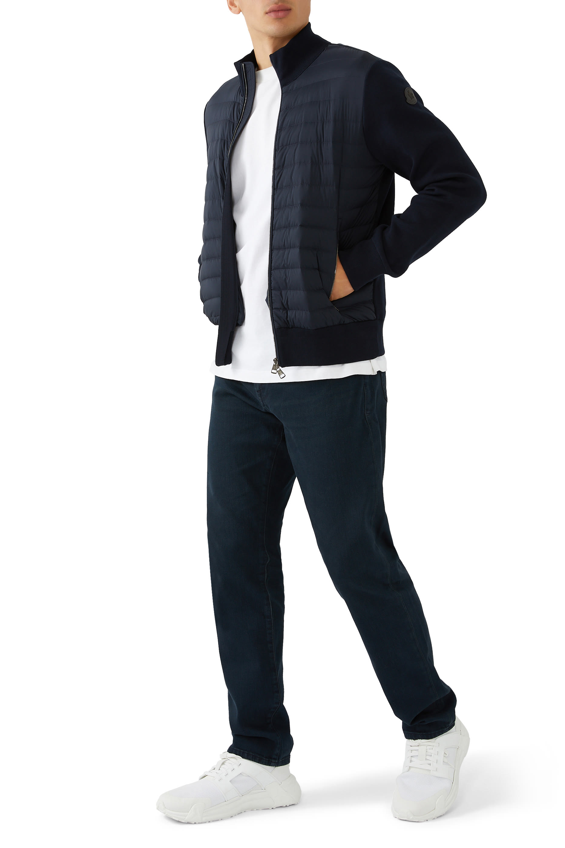 Quilted Tricot Cardigan