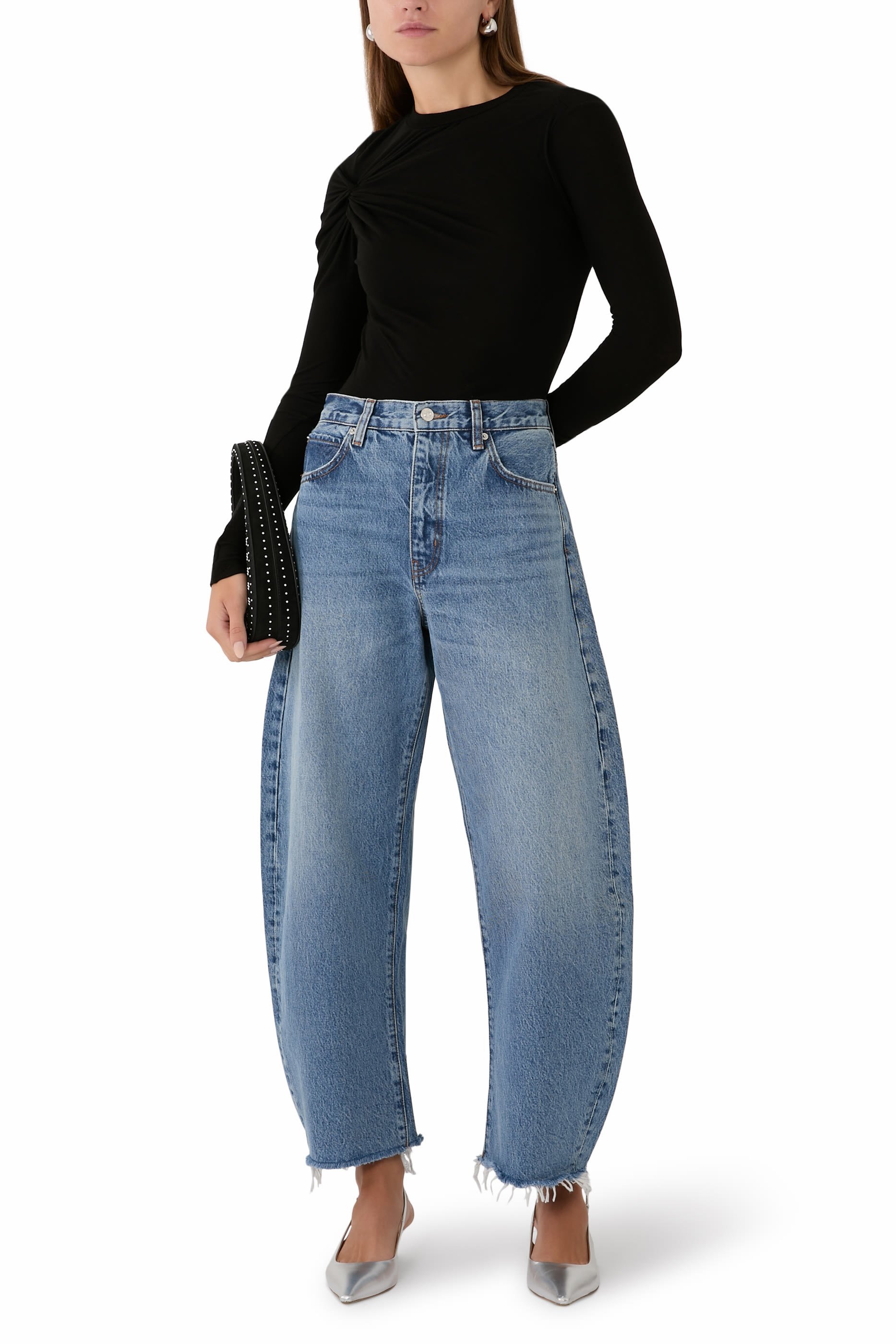 The Bubble Crop Denim Jeans