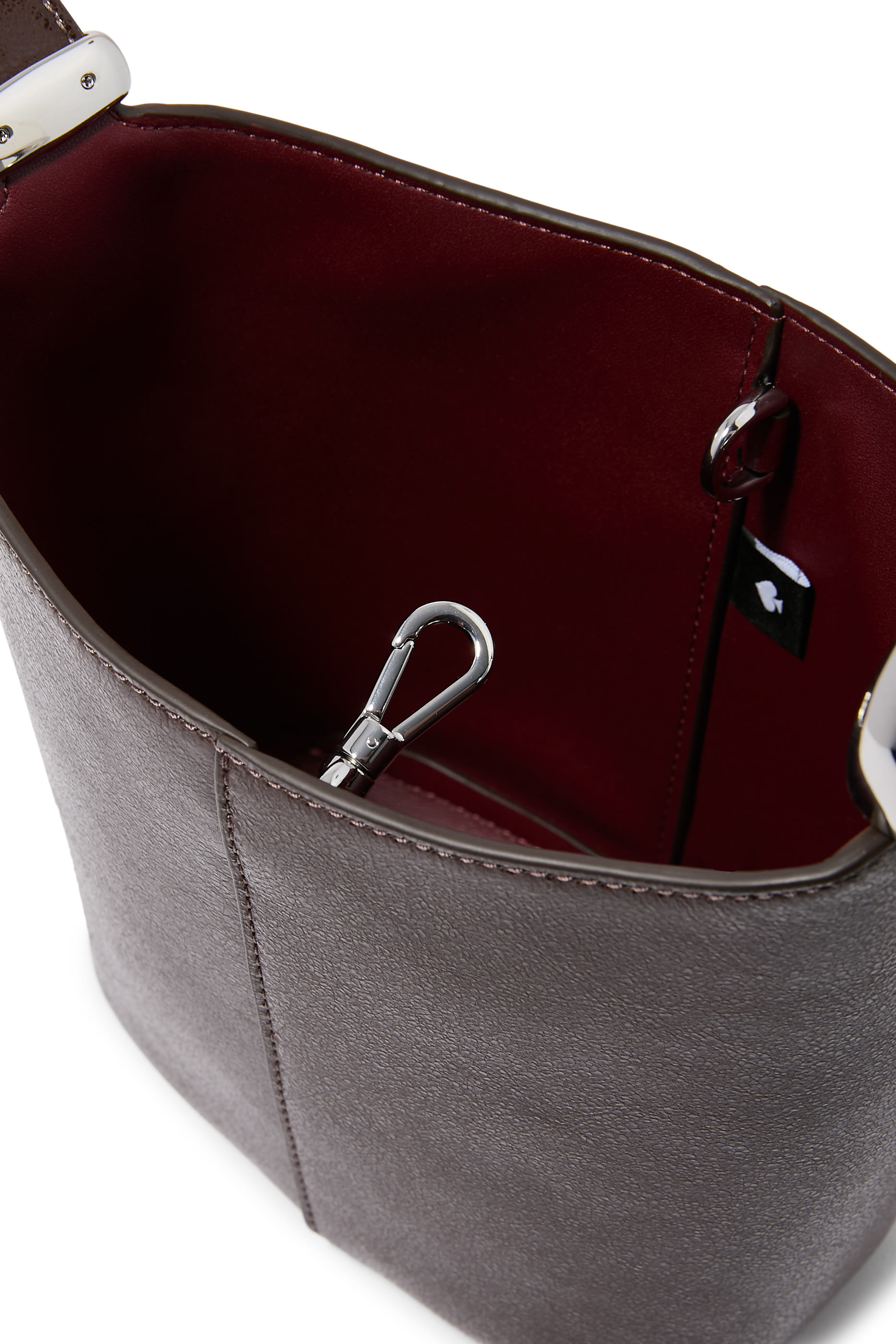 Halo Glazed Leather Mini Bucket Bag