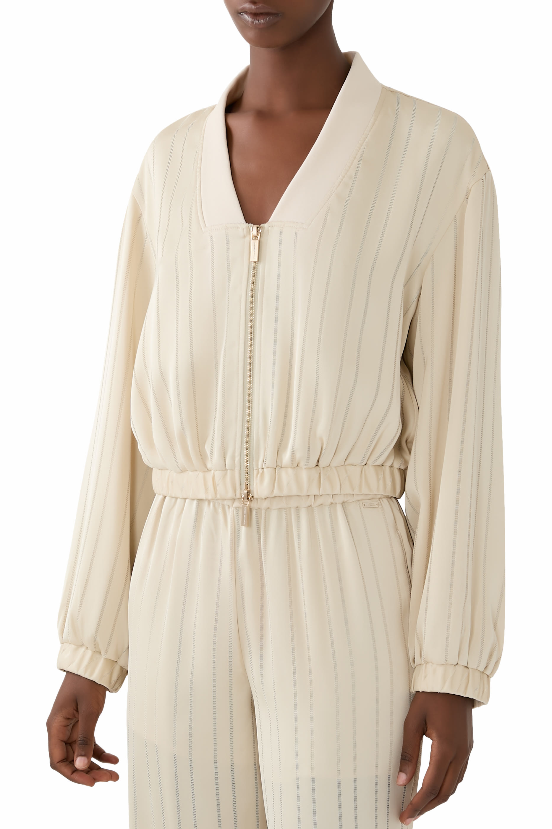 Logo Half Zip Blouson Jacket