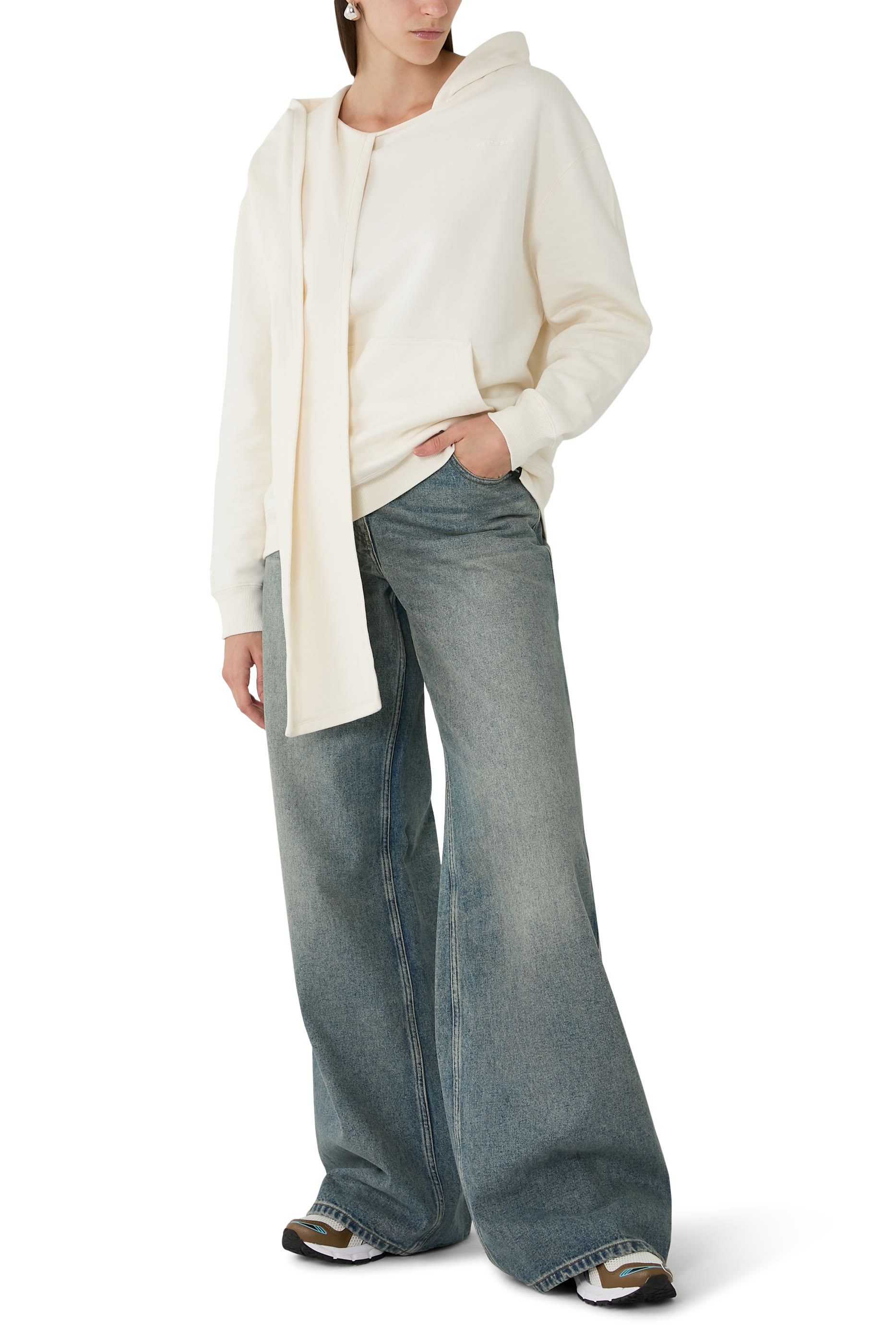 Scarf Embroidered Hoodie