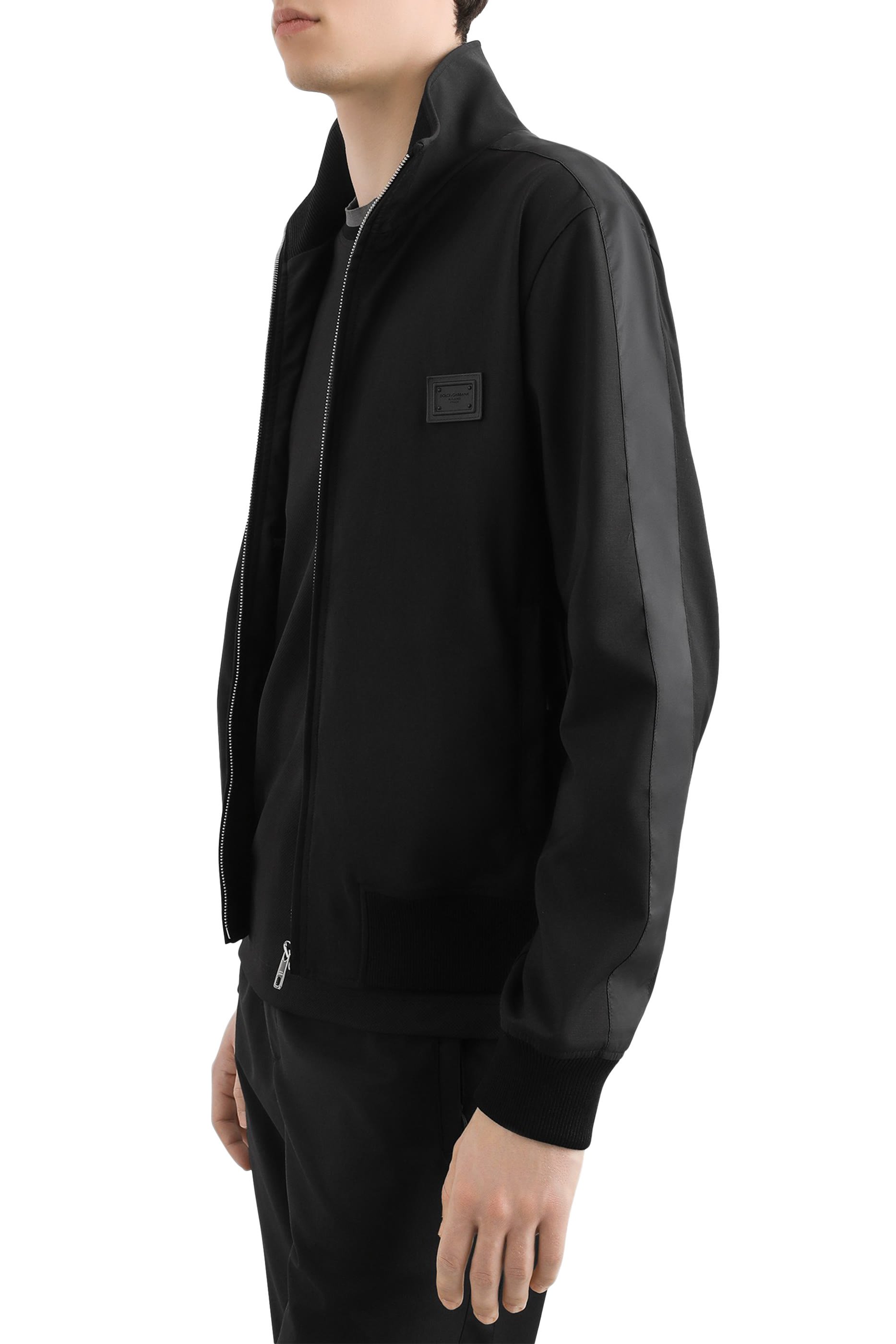 Logo Tag Technical Jersey Sweatshirt