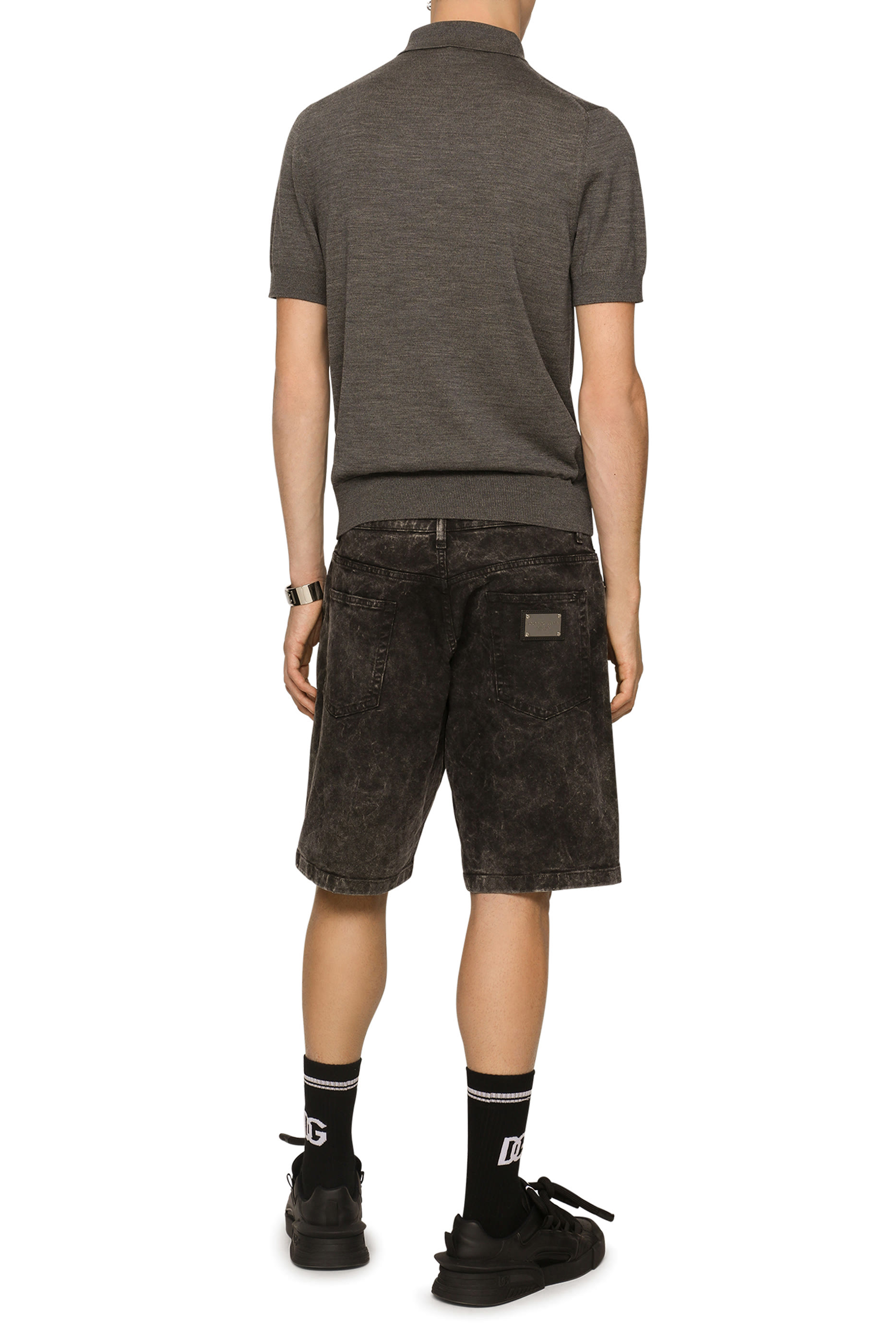 Logo Wool Polo Shirt