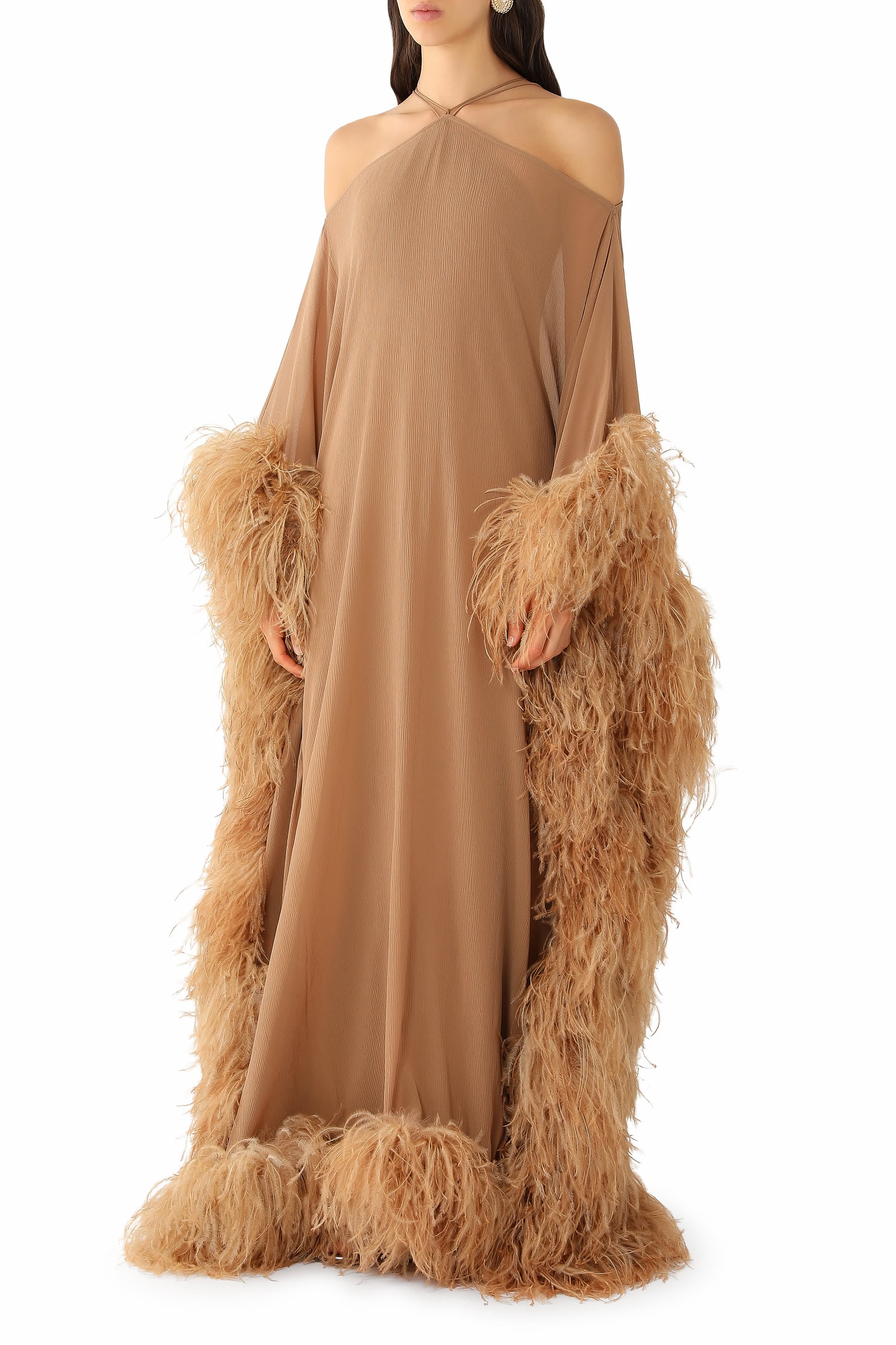 Feathered Sza Sza Spirito Kaftan