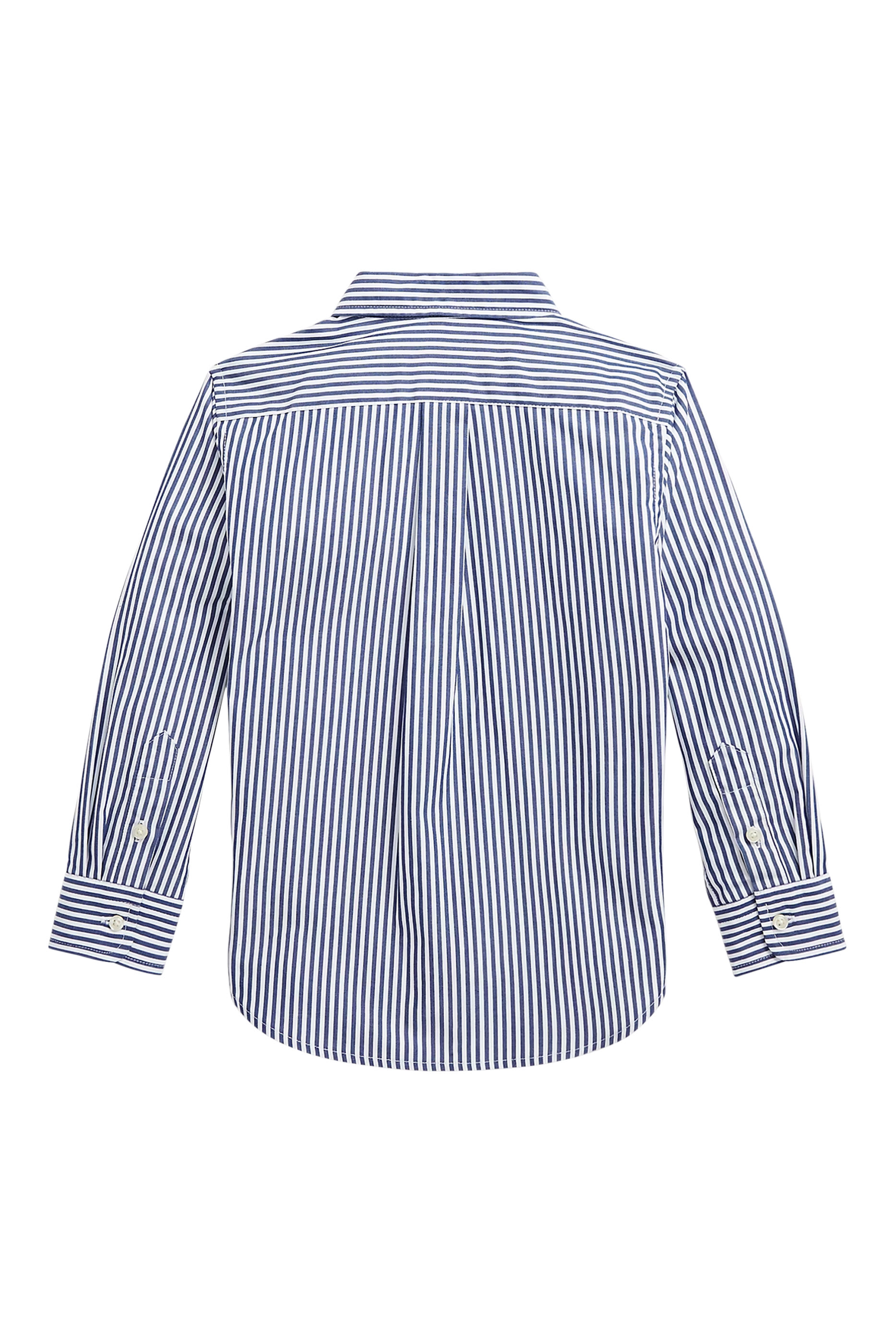 Kids Striped Cotton Poplin Shirt