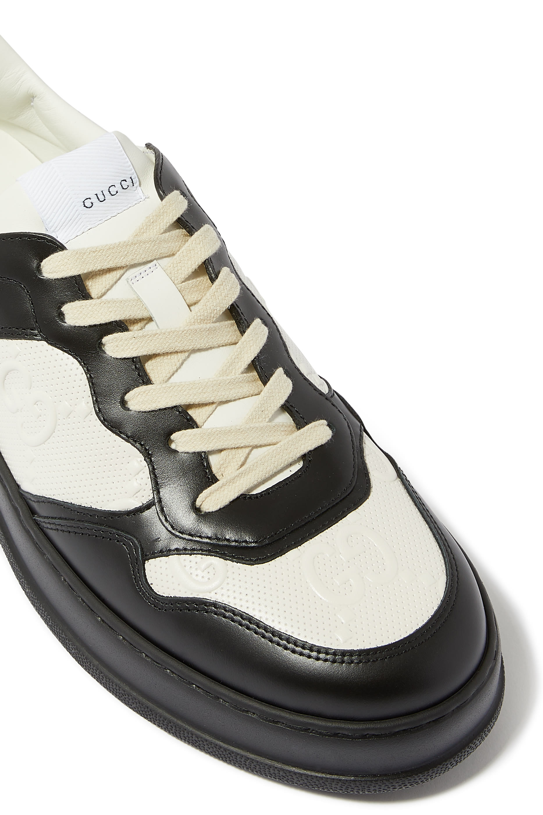 GG Embossed Chunky Leather Sneakers