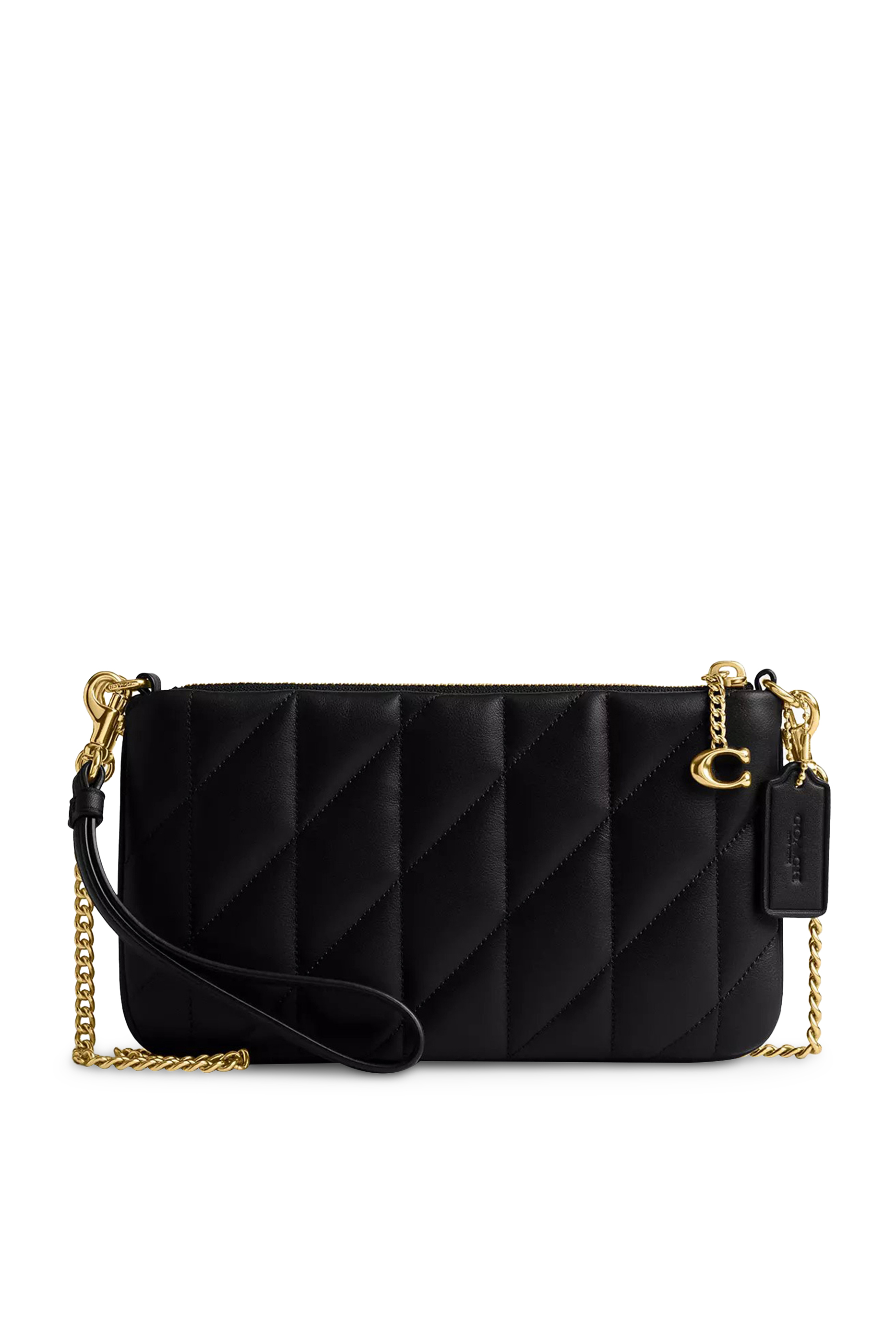 Pouch Bag in Quilted Leather