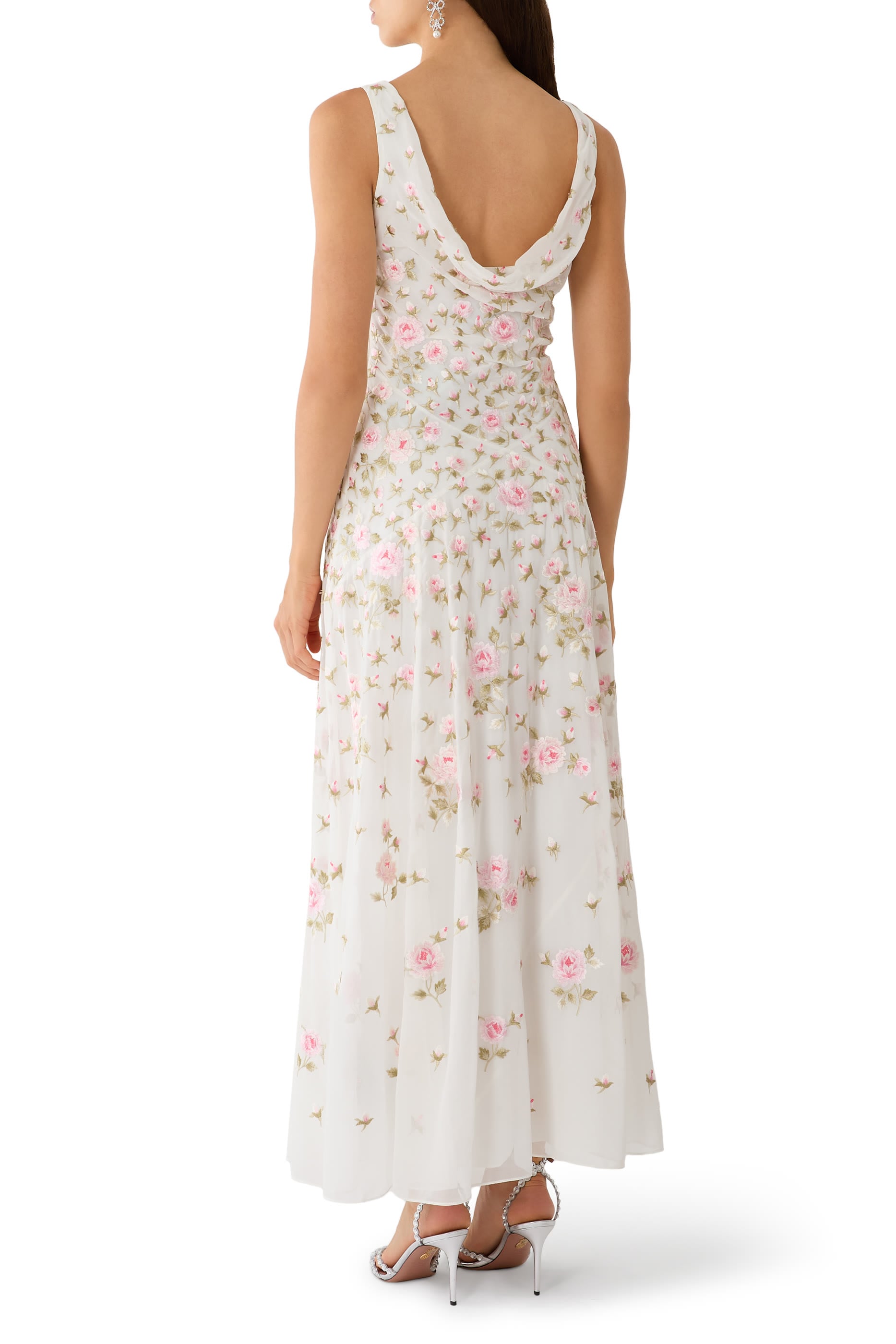 Rose Bloom Georgette Gown