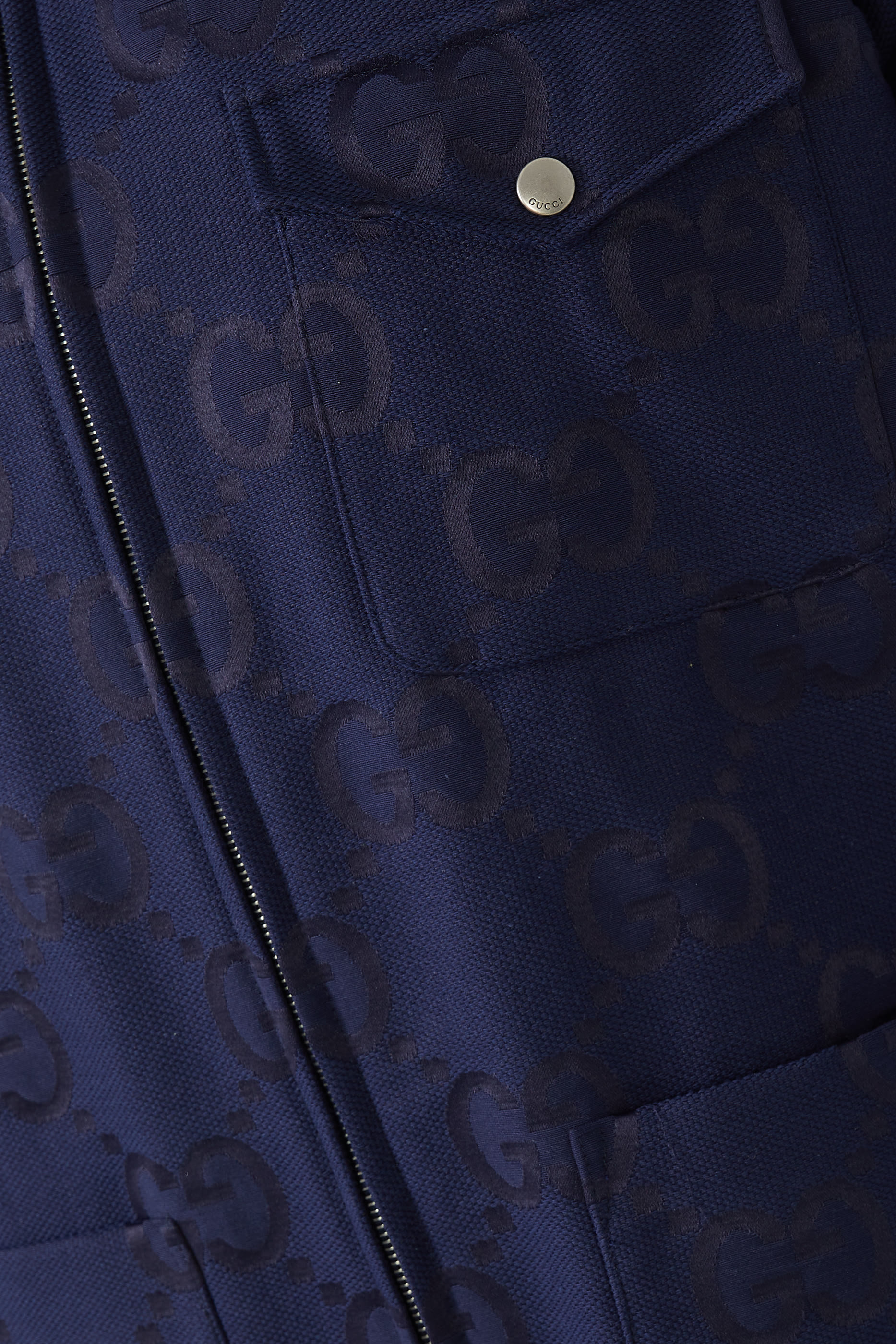 Jumbo GG Cotton Canvas Jacket