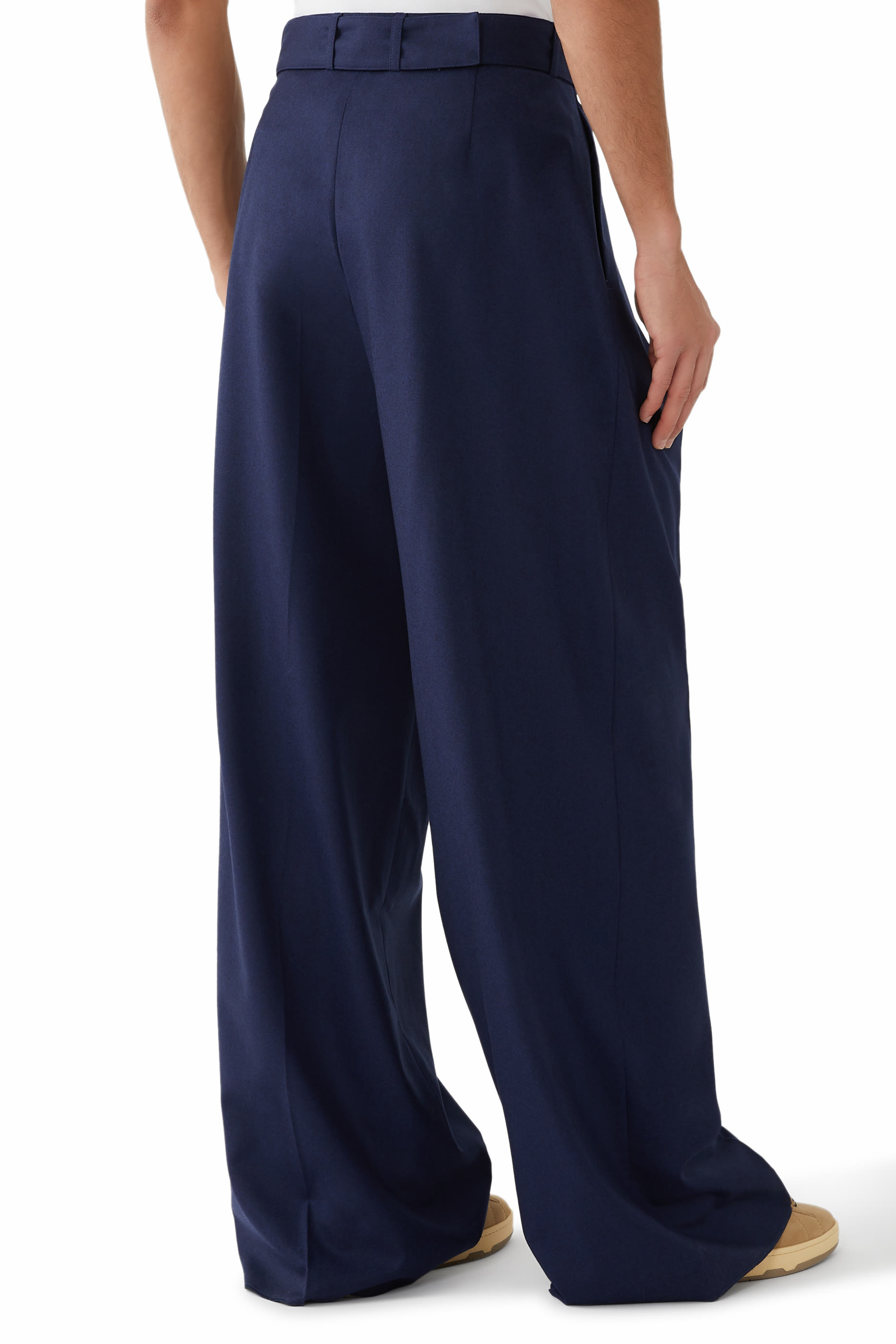 Wool Wide Leg Pants