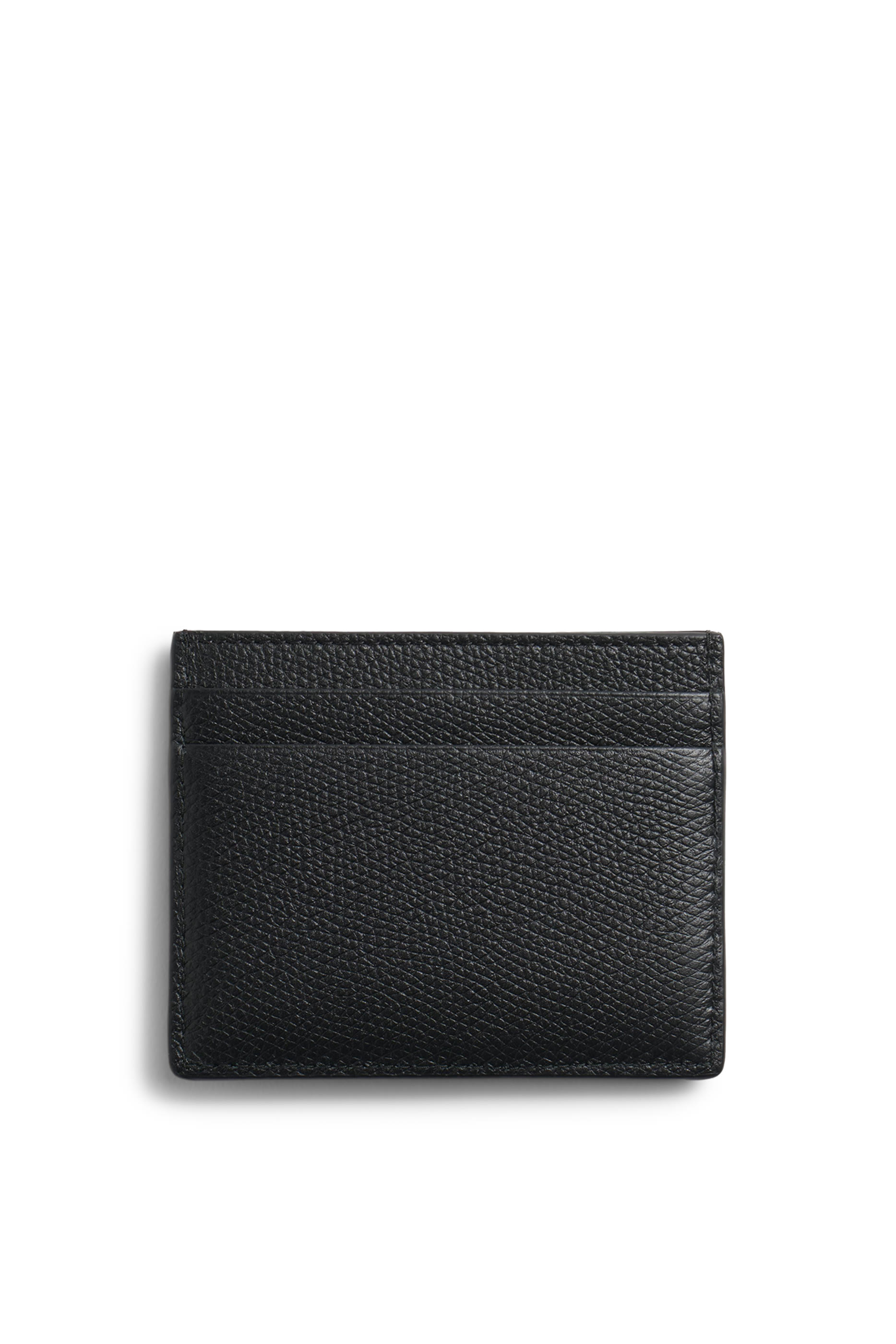 VLogo Signature Grainy Calfskin Card Holder