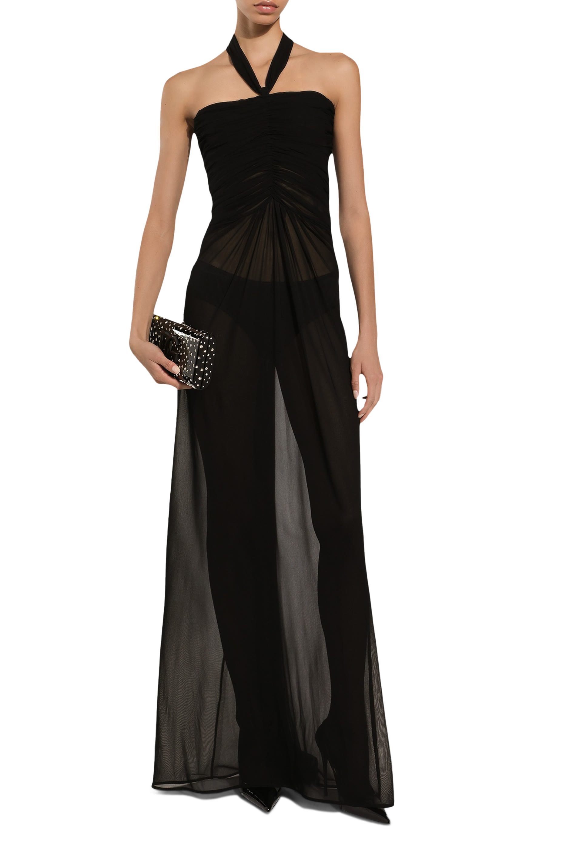 Long Light Organzine Dress