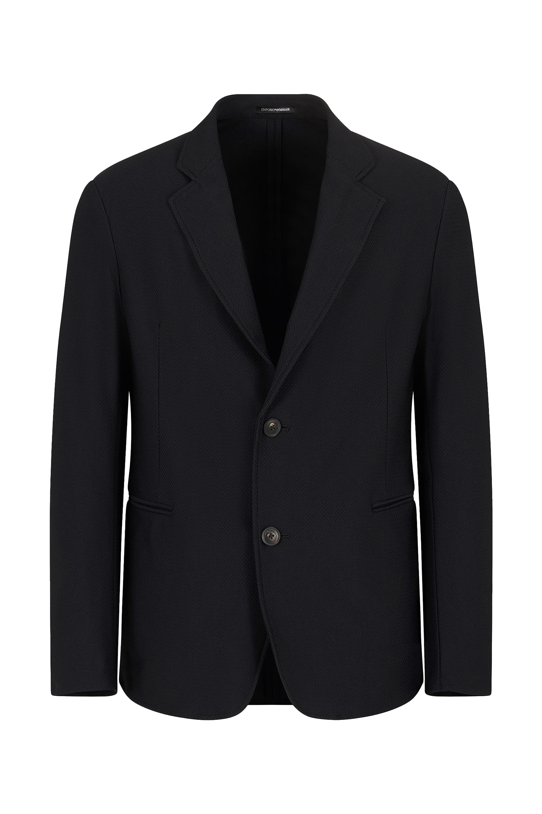 3D Micro-Textured Effect Single-Breasted Jacket