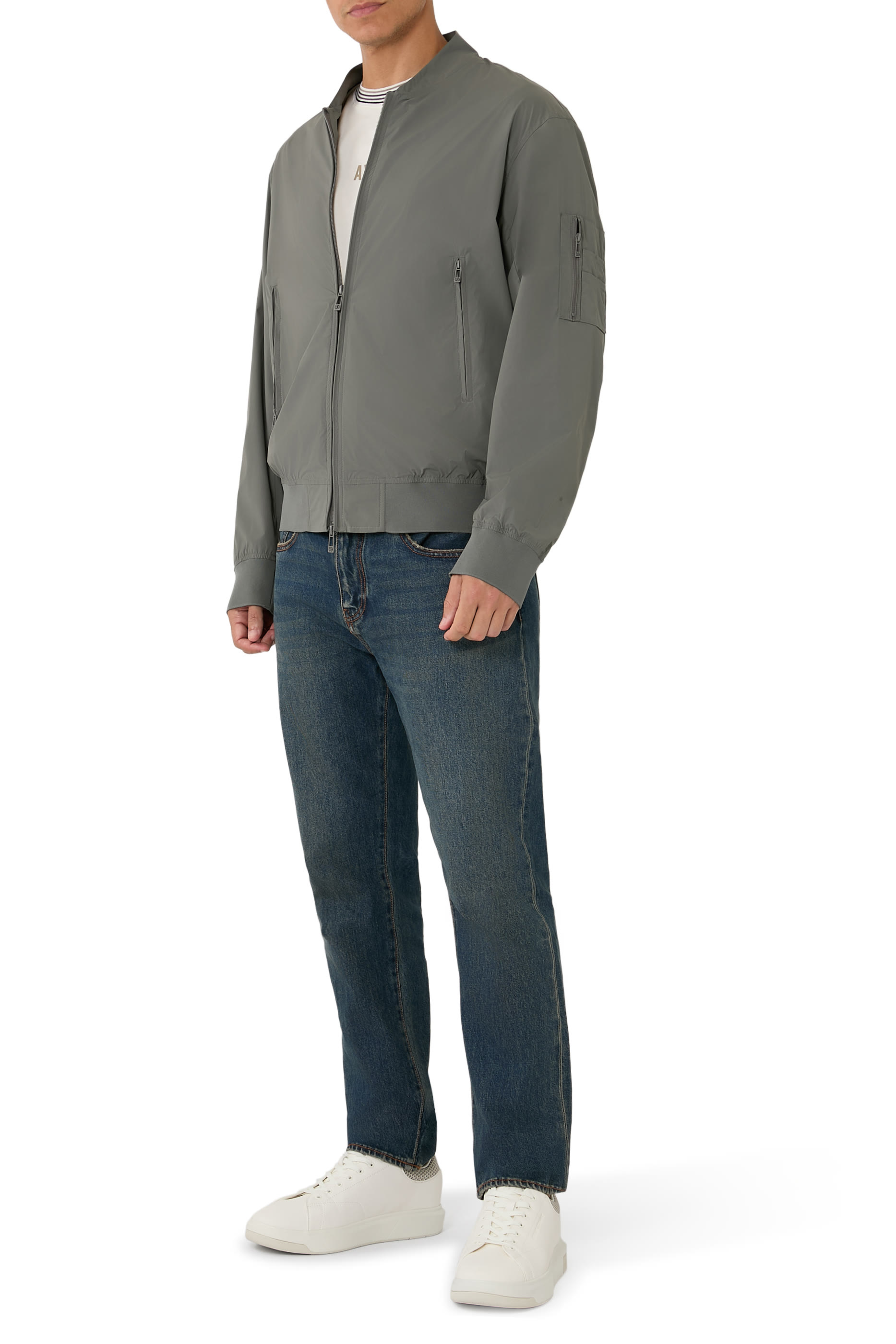 Ibiza Three-Pocket Zip-Through Blouson Jacket