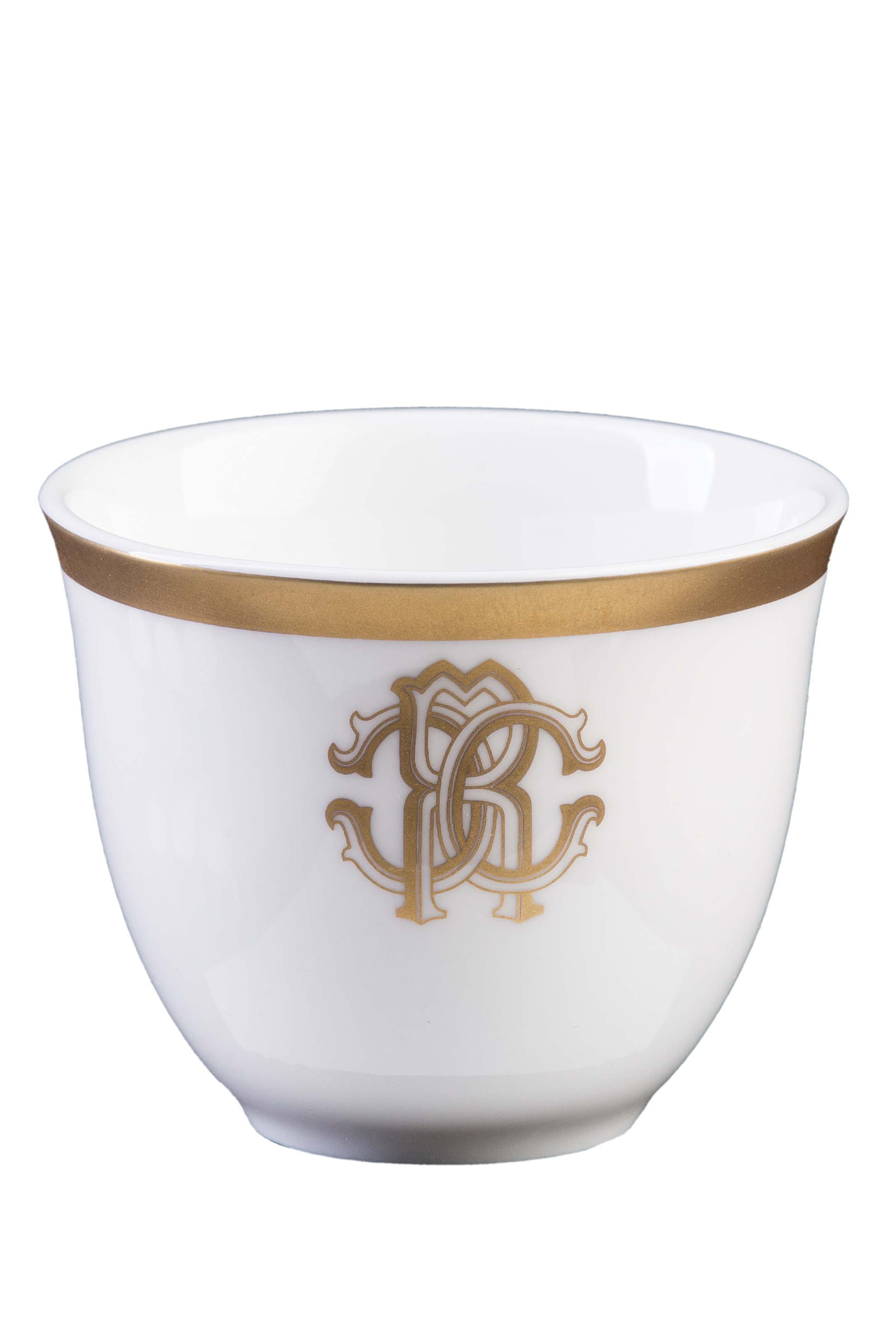 Silk Gold Arabic Cup & Saucer Set of 6