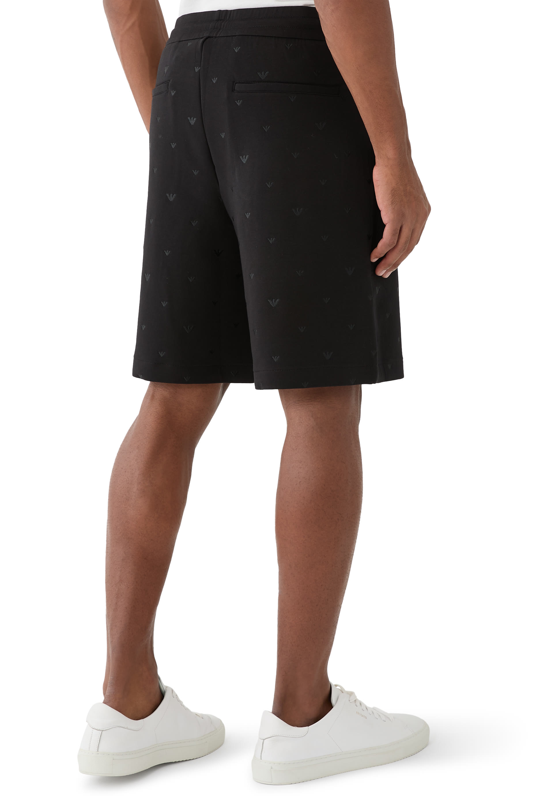 All-Over Eagle Logo Jersey Shorts