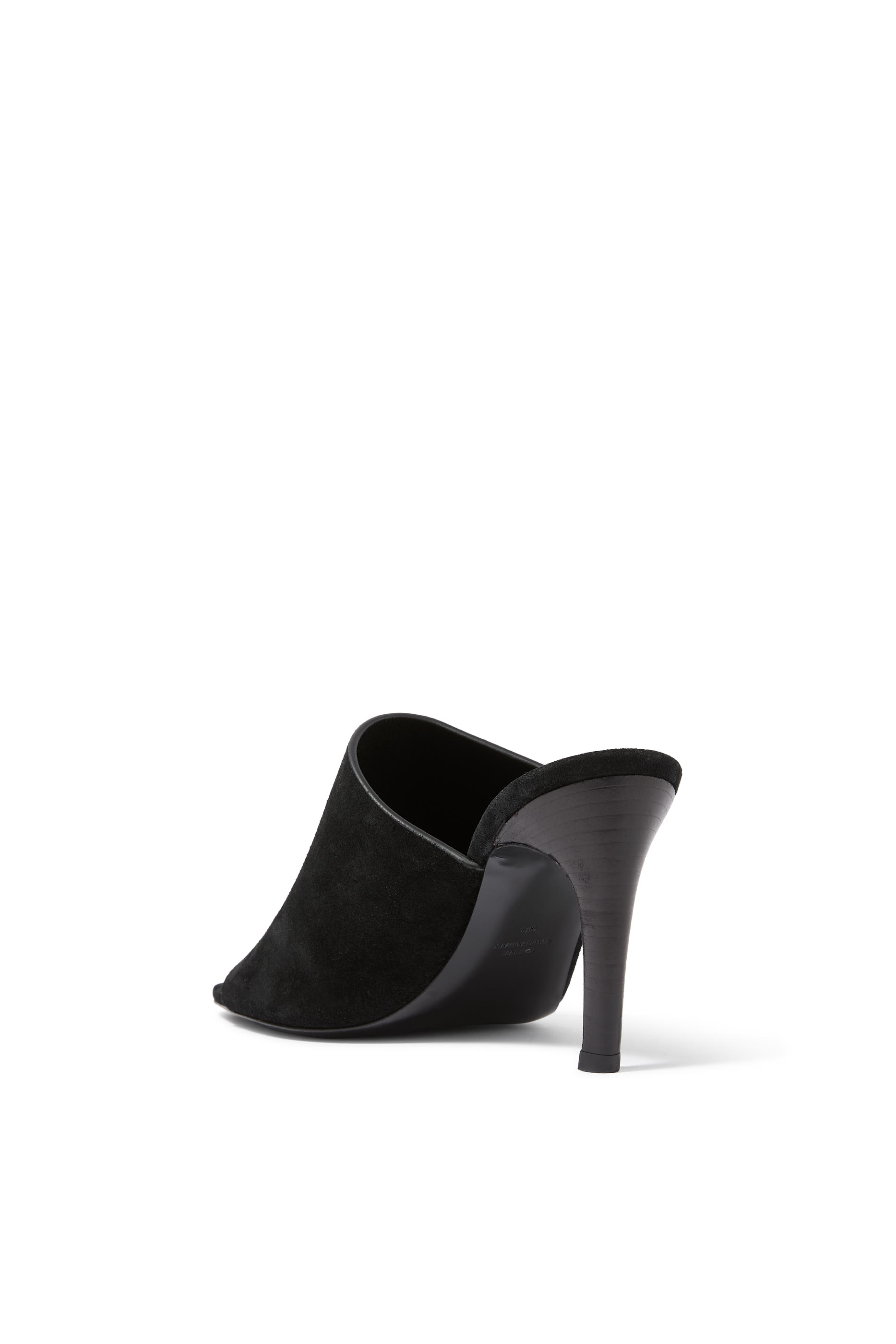 Velour Leather Bandeau 85 Mules