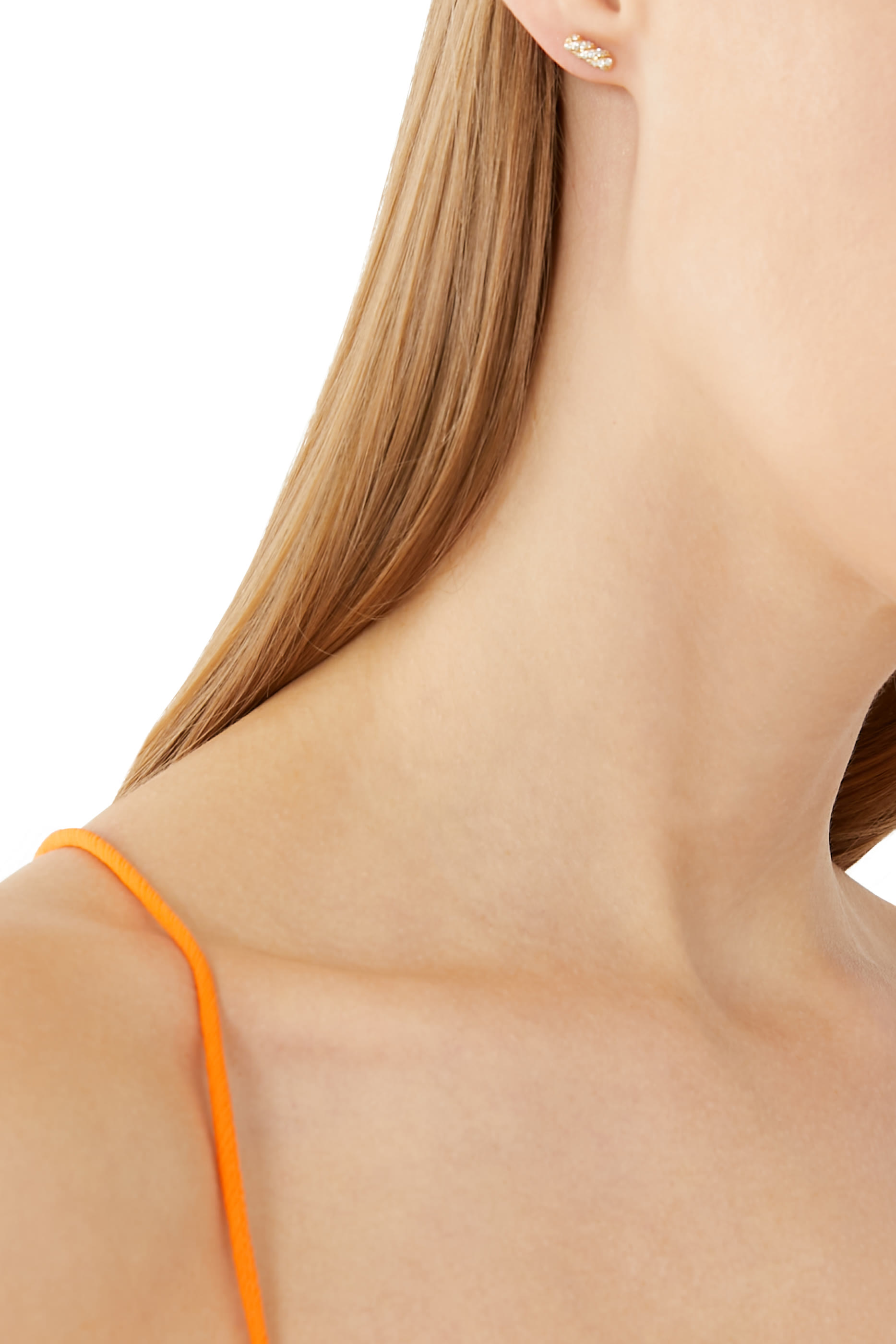 Cable Collectibles Bar Stud Earrings, 18k Yellow Gold & Diamonds