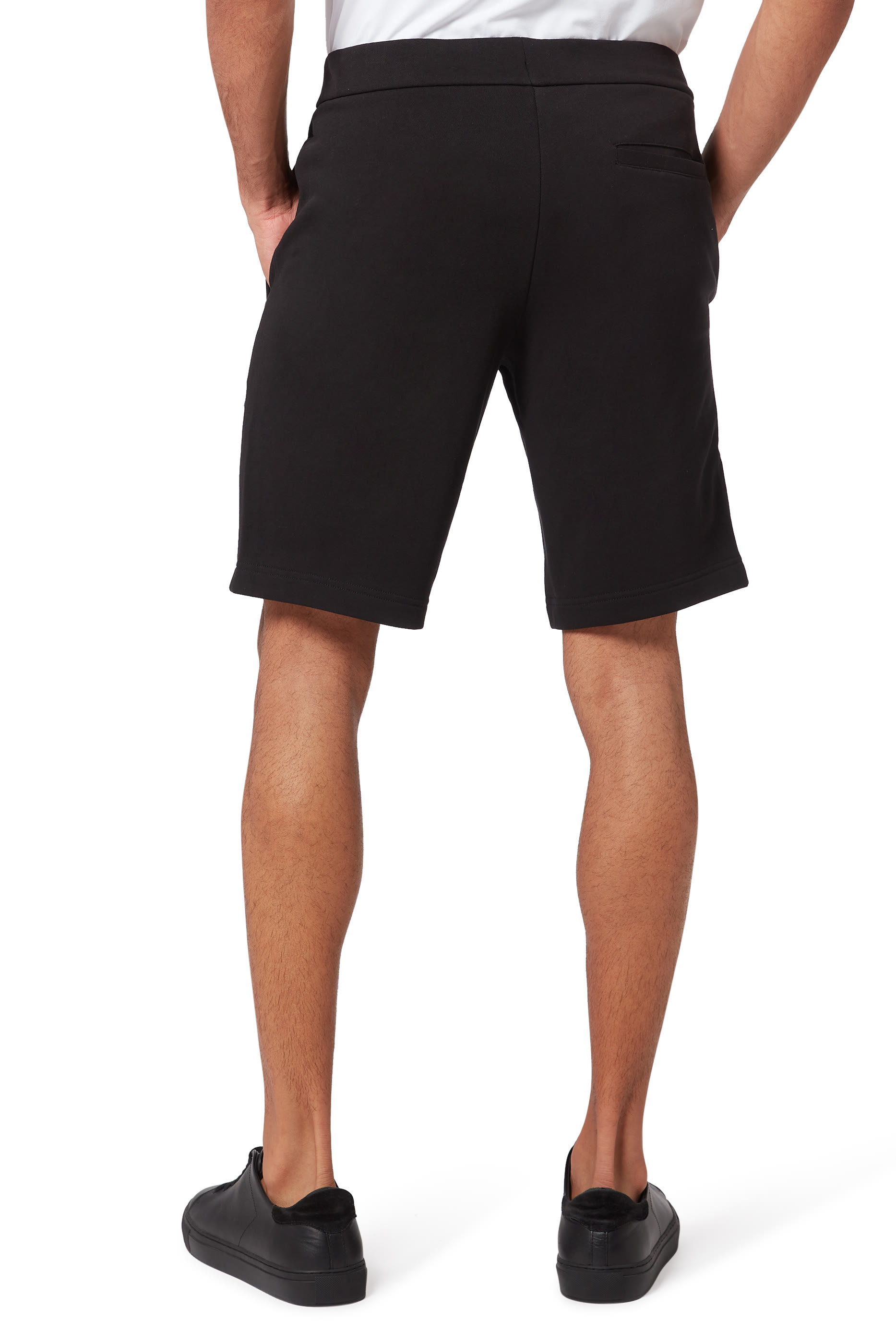 Logo Embroidery Cotton Shorts