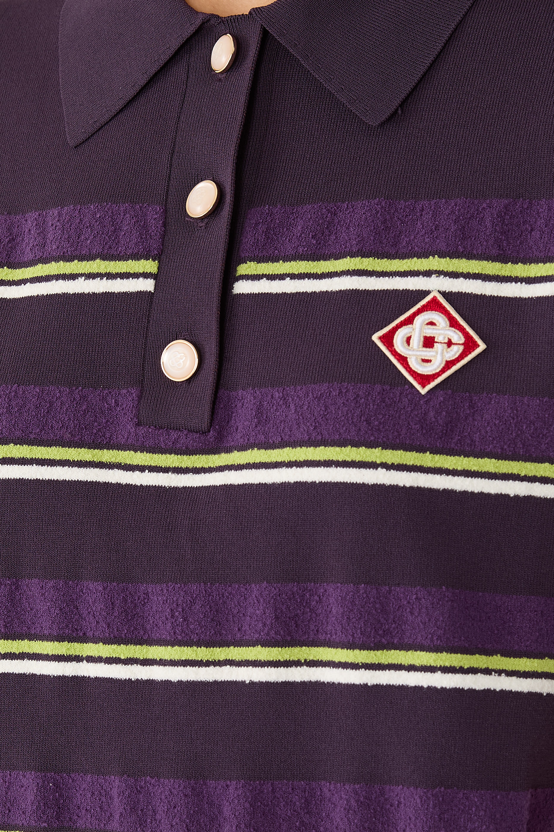 Striped Fitted Polo Shirt