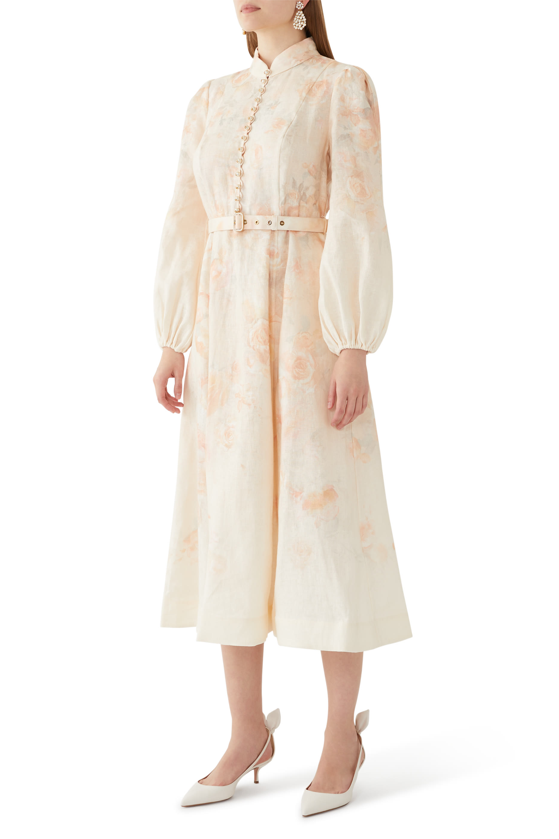 Crush Buttoned Midi Dress