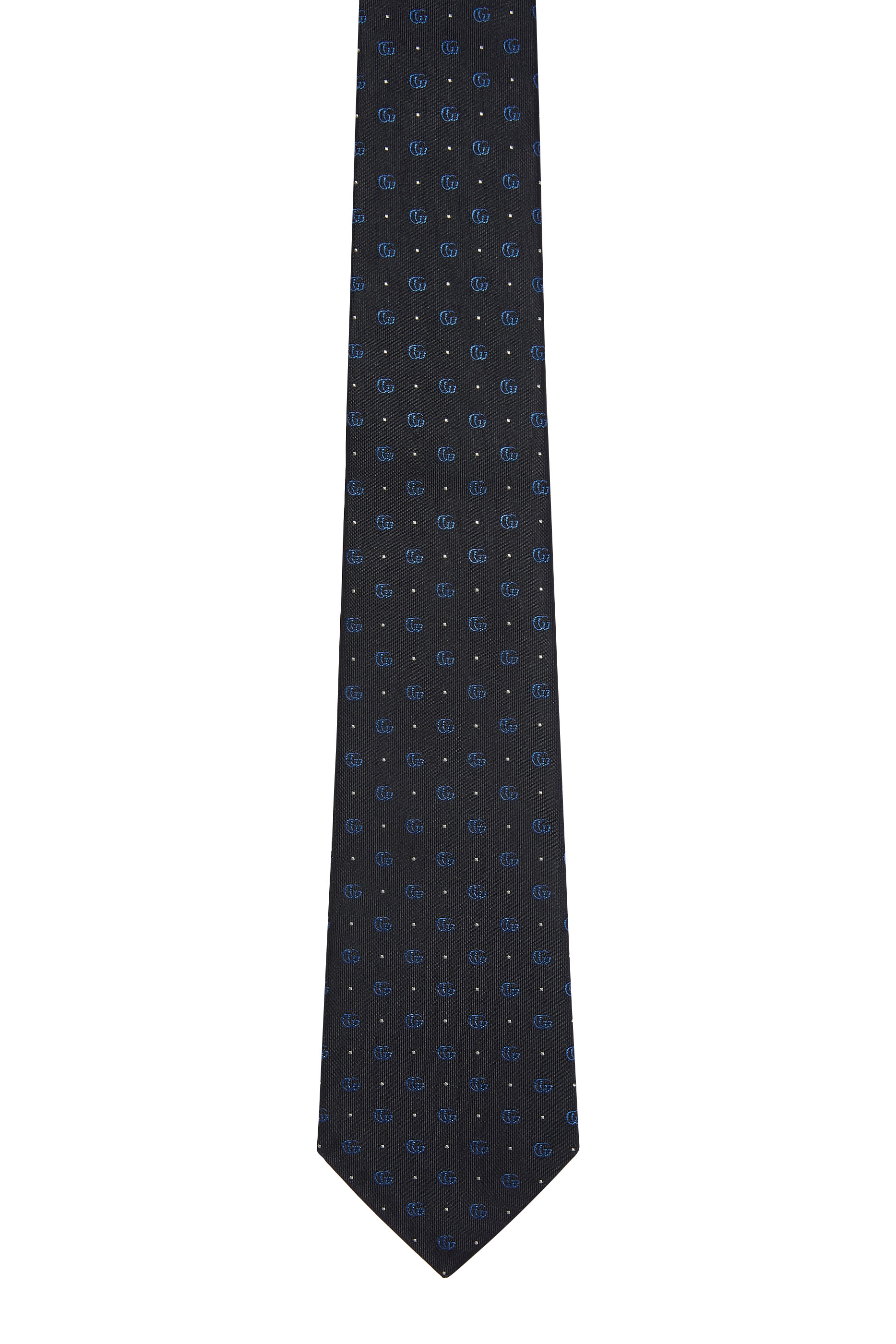 Double G and Polka Dot Silk Jacquard Tie