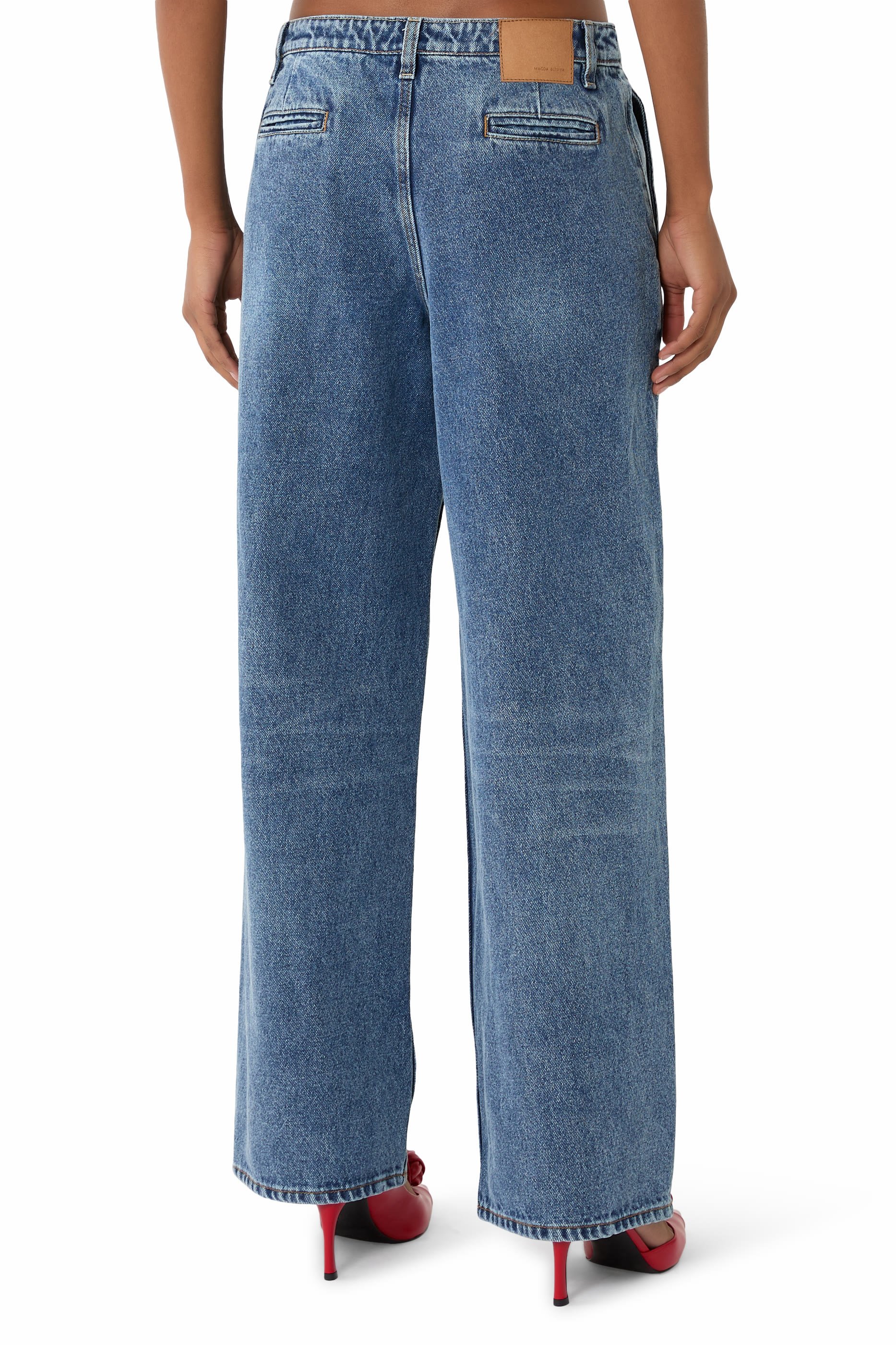 Wide Leg Denim Pants