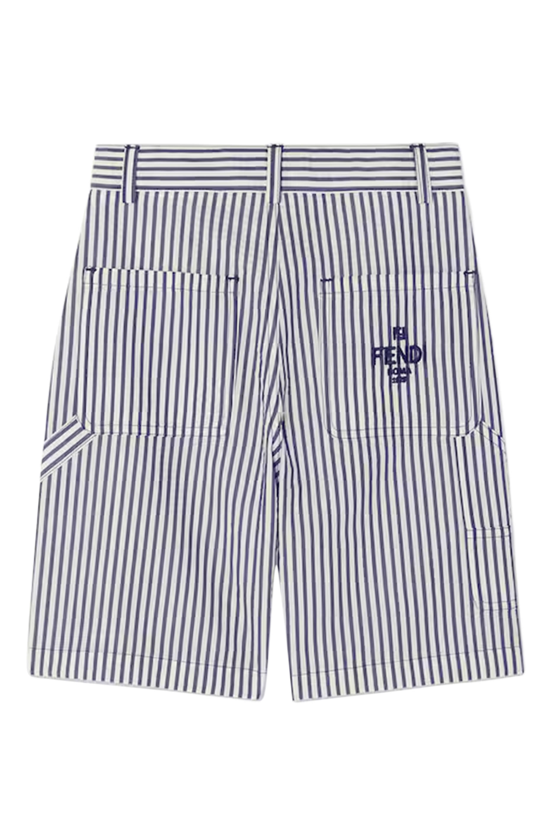 Kids Striped Bermuda Shorts