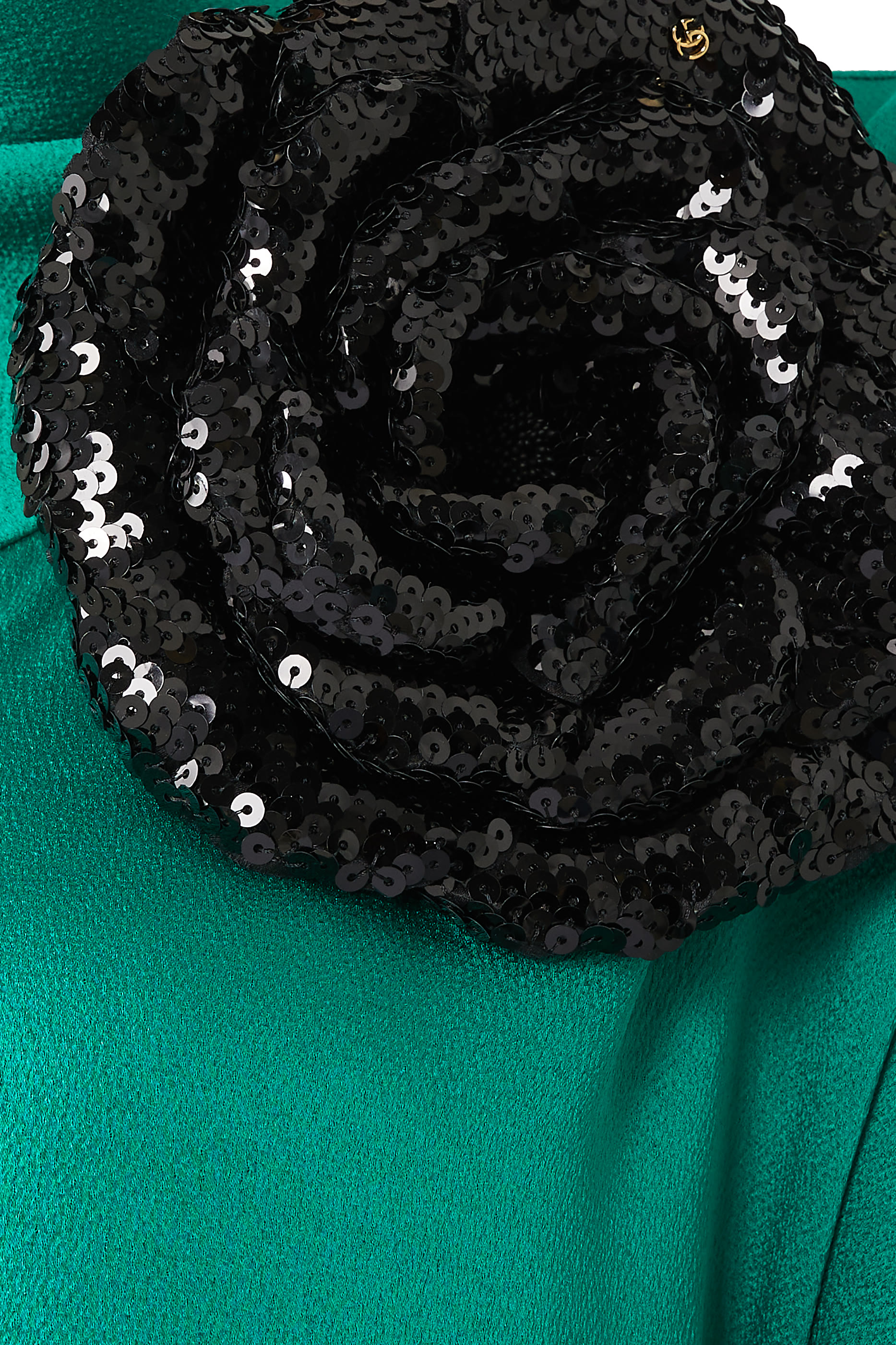 Nojum Satin Flower Brooch Dress