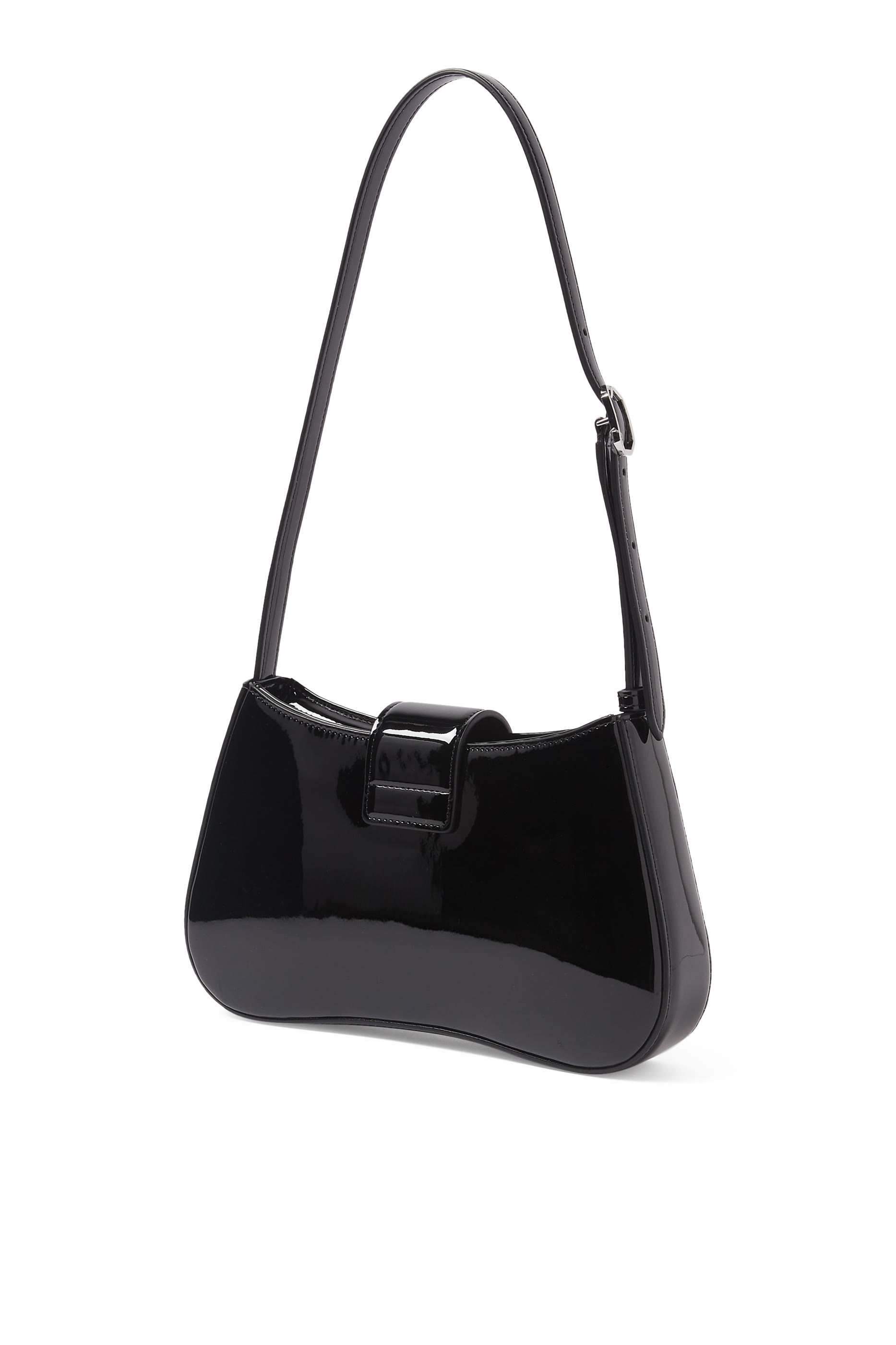 Logo Buckle Hobo Shoulder Bag