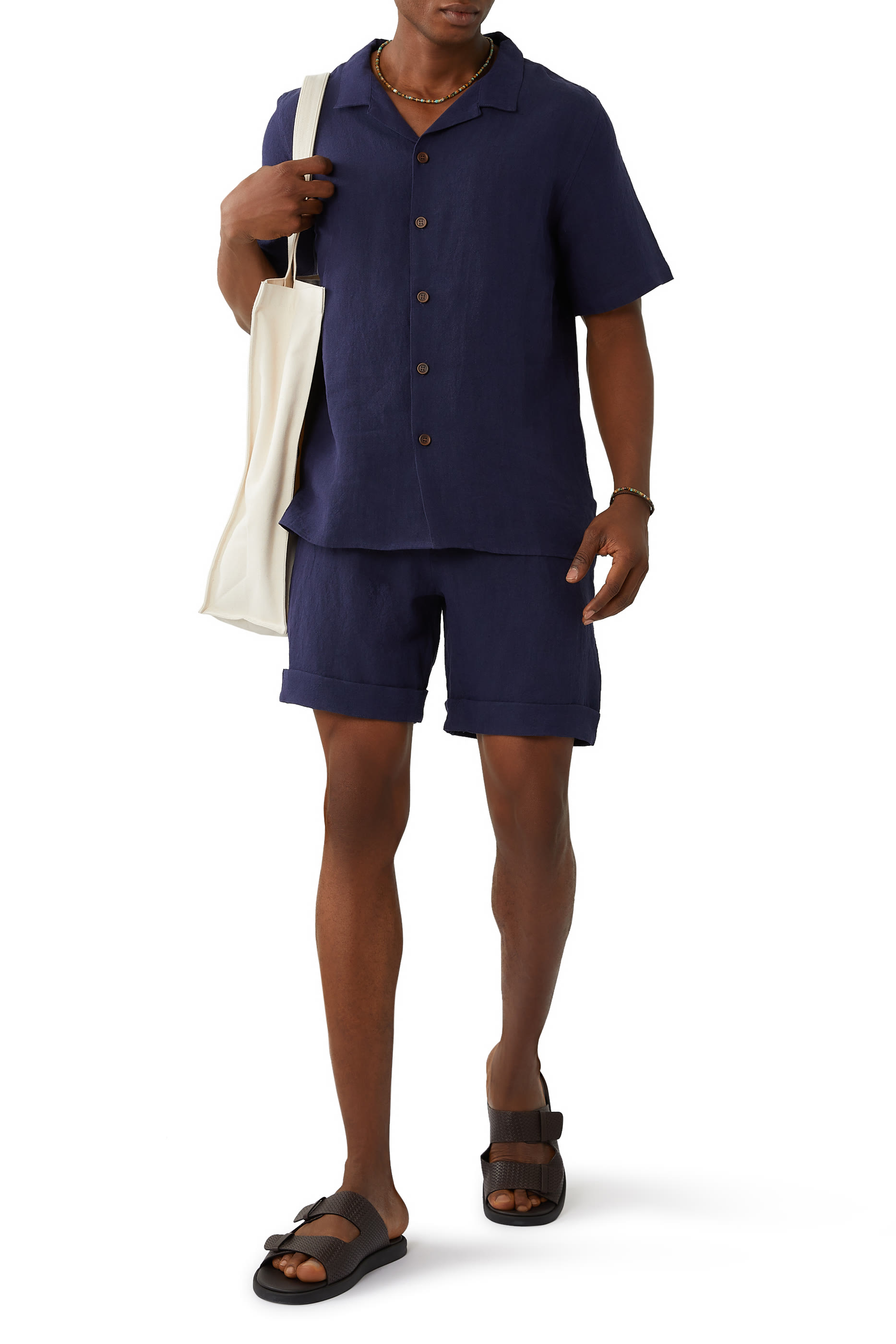 Linen Drawstring Shorts