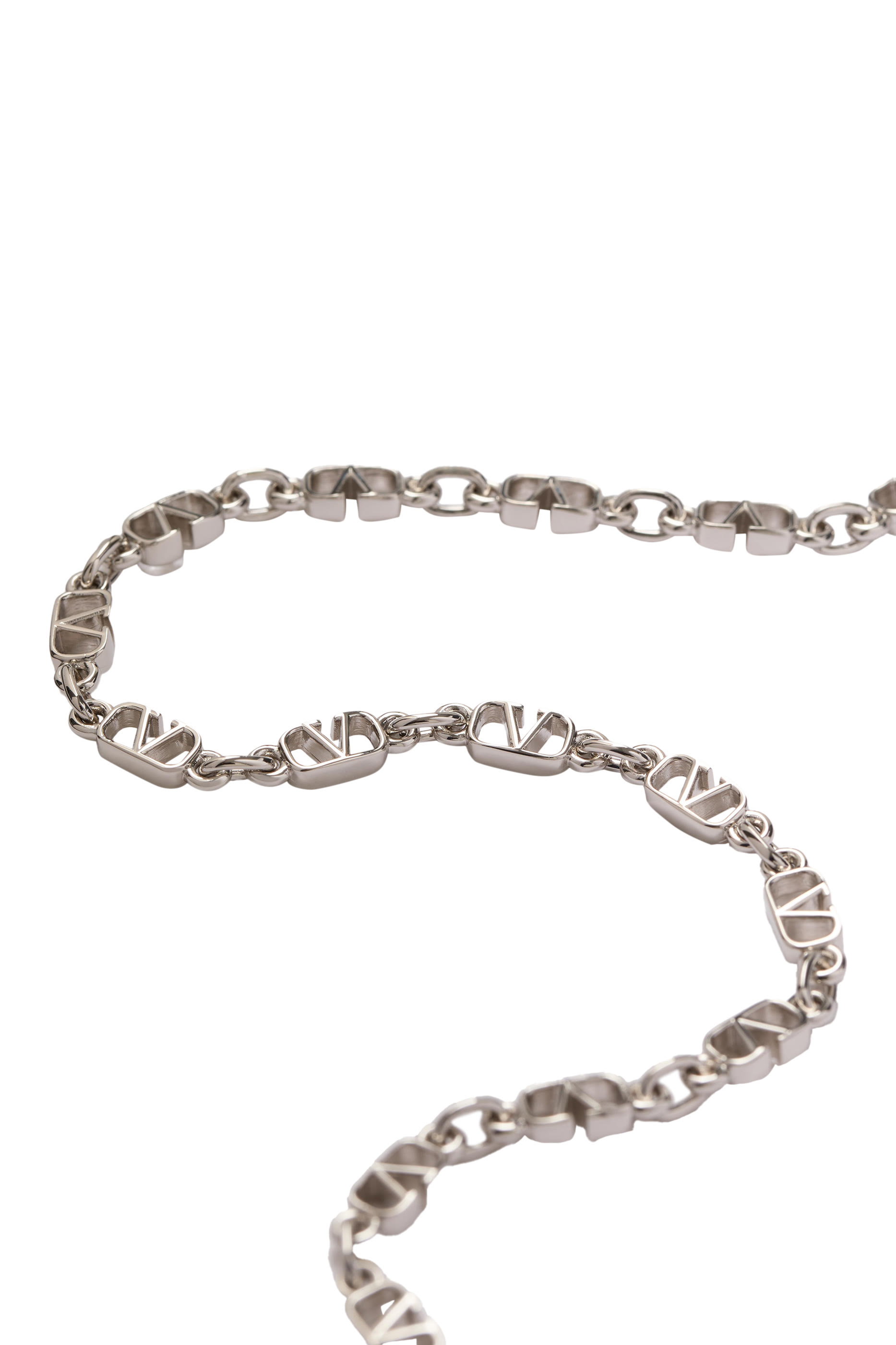 VLogo Signature Necklace, Metal