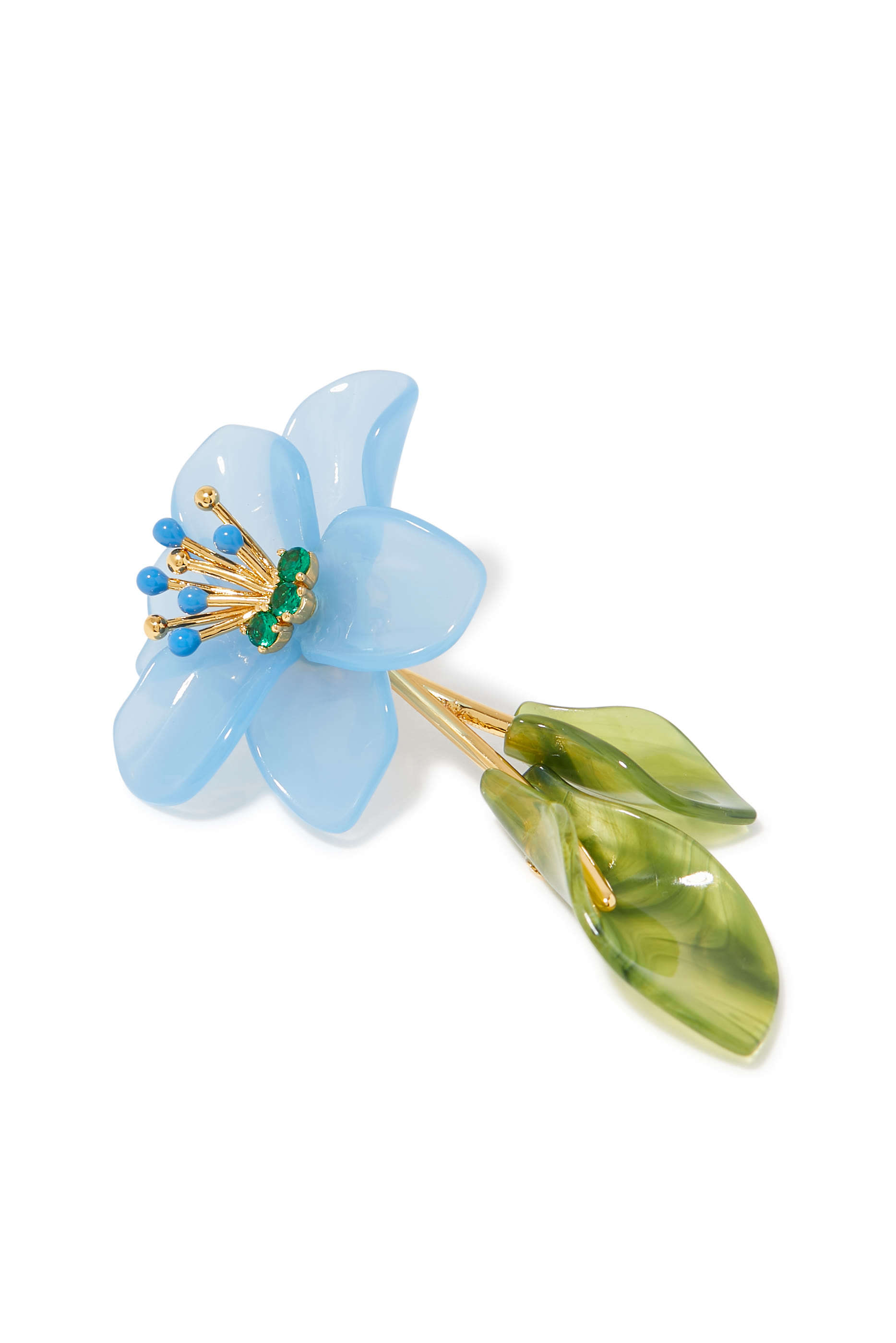 Brighten Up Statement Earrings, Gold-Plated Metal & Enamel