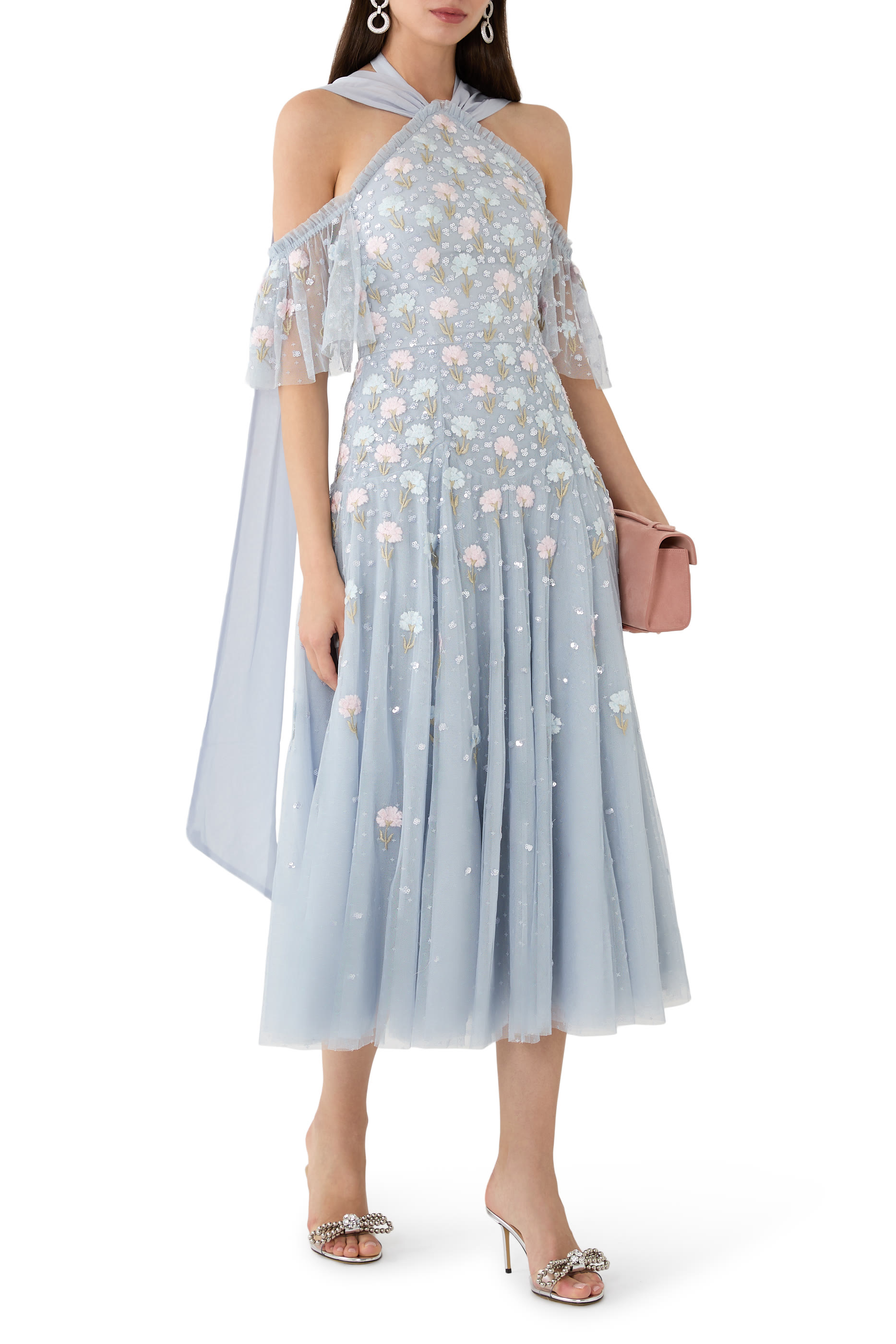 Dandelion Ditsy Halter-Neck Ballerina Dress