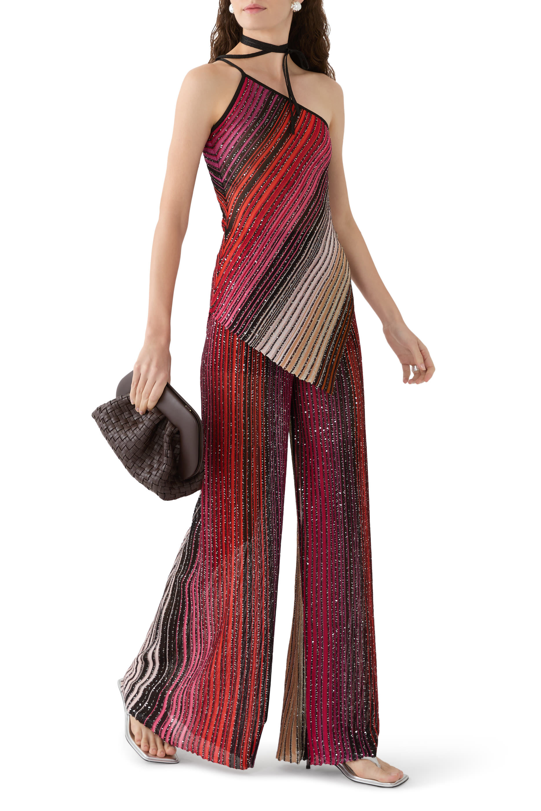 Sequins Straight Leg Pants