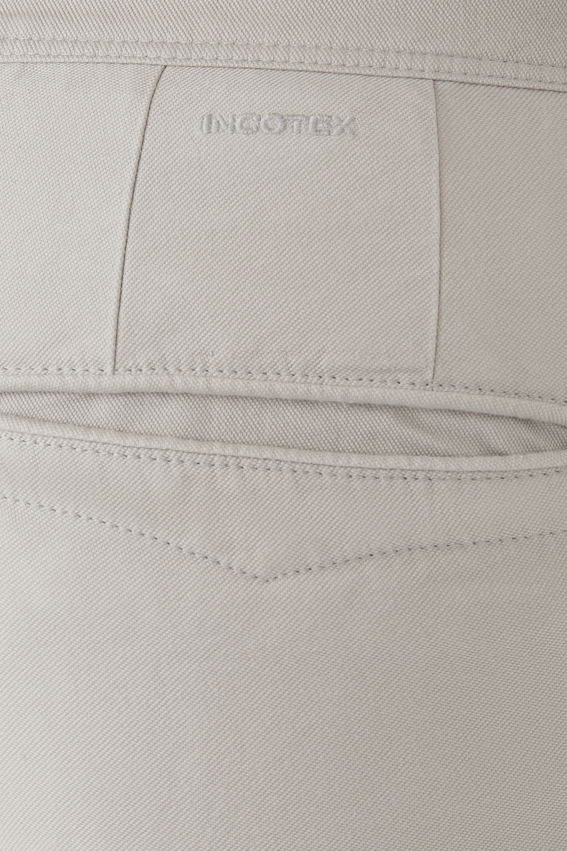 Slim-Fit Panama Cotton Trousers
