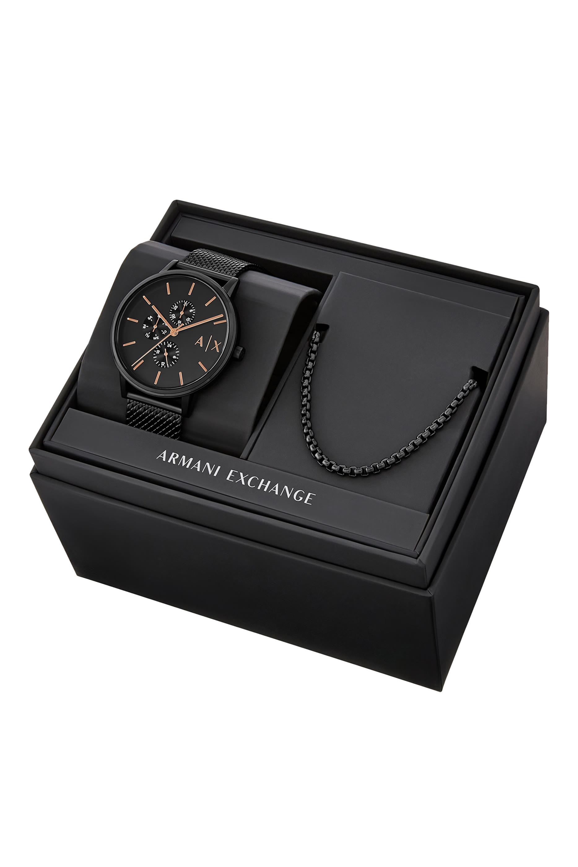 Cayde Quartz Watch & Necklace Set