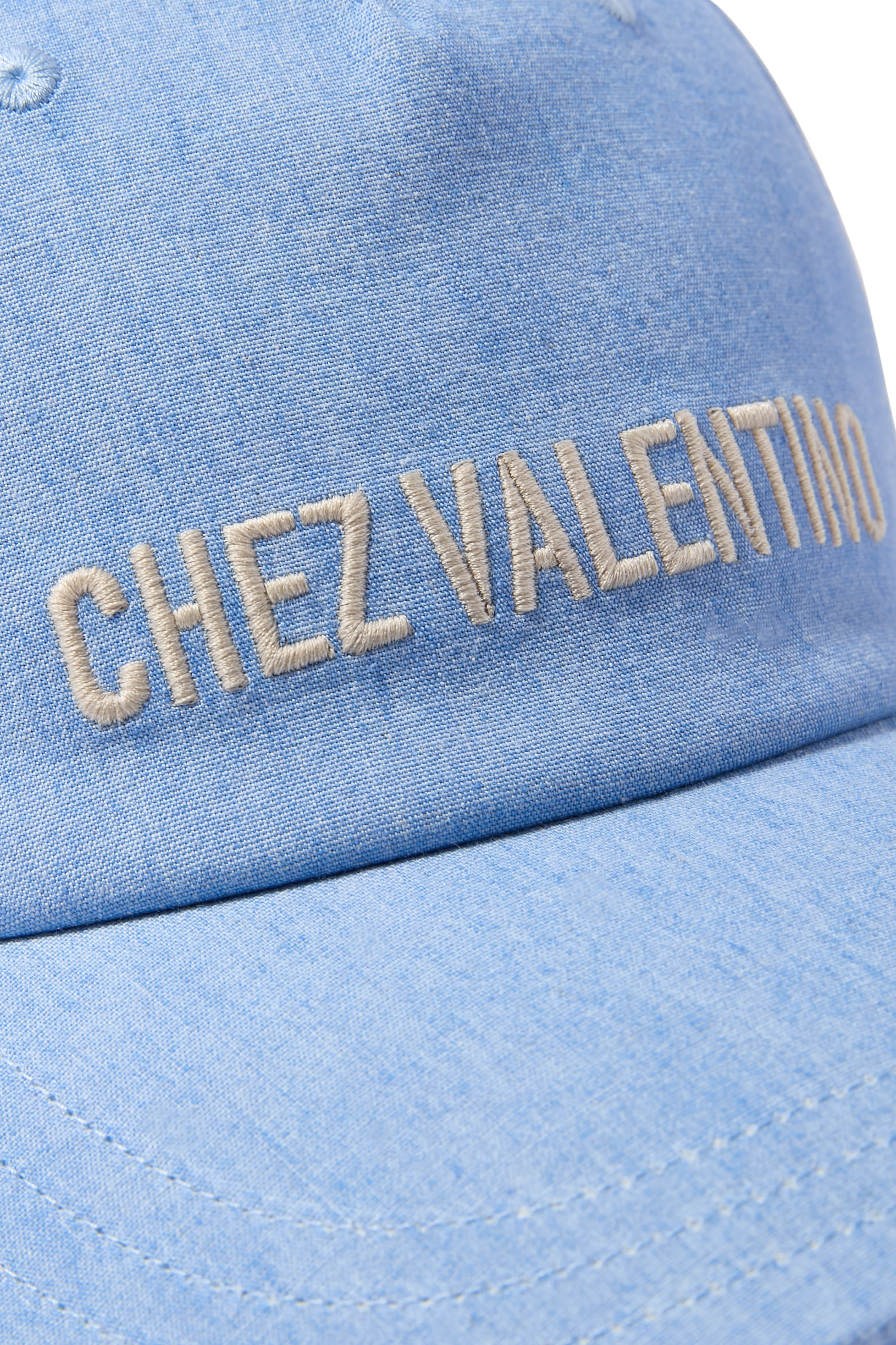Chez Valentino Denim Baseball Cap