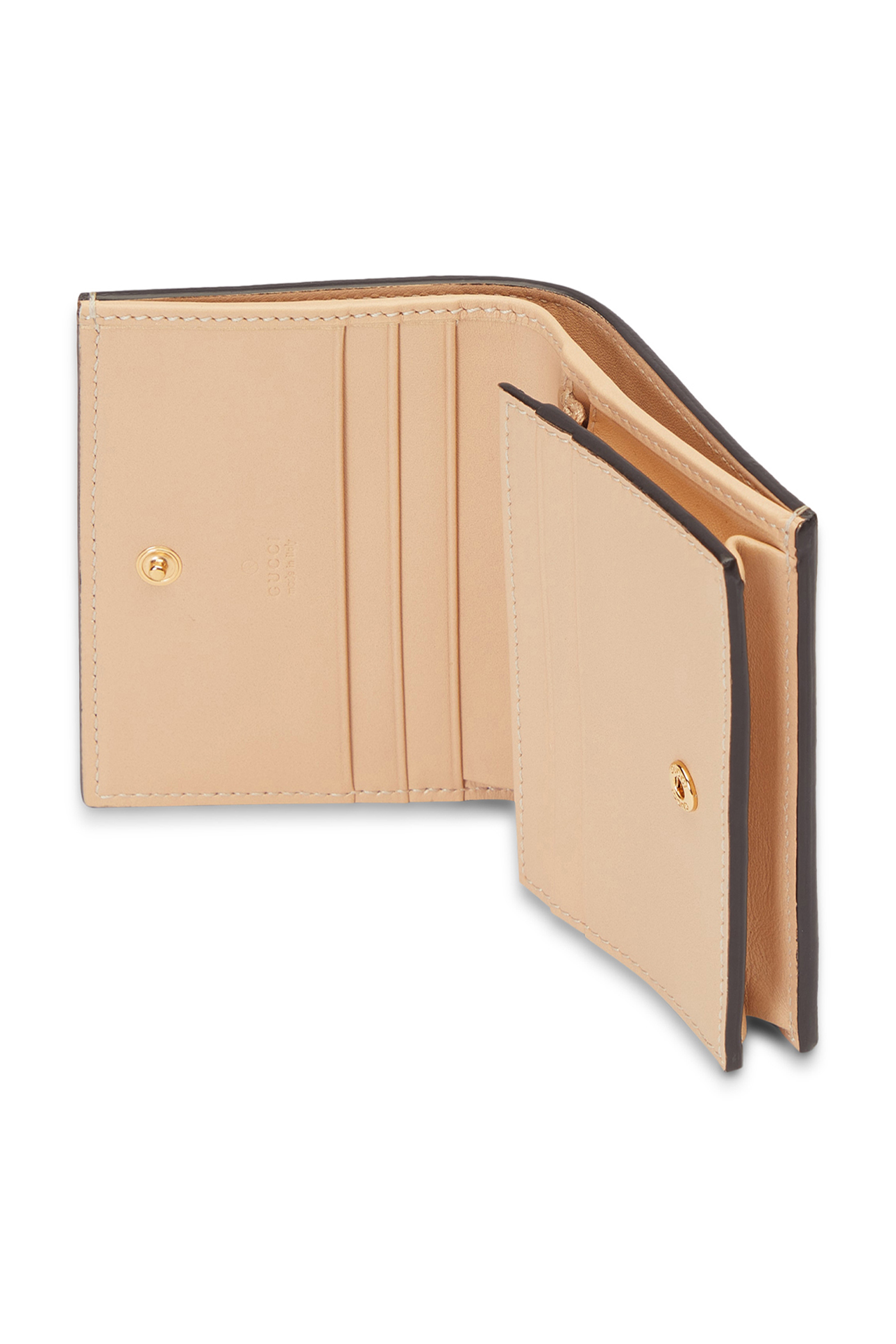 Card Case Wallet with Horsebit Print