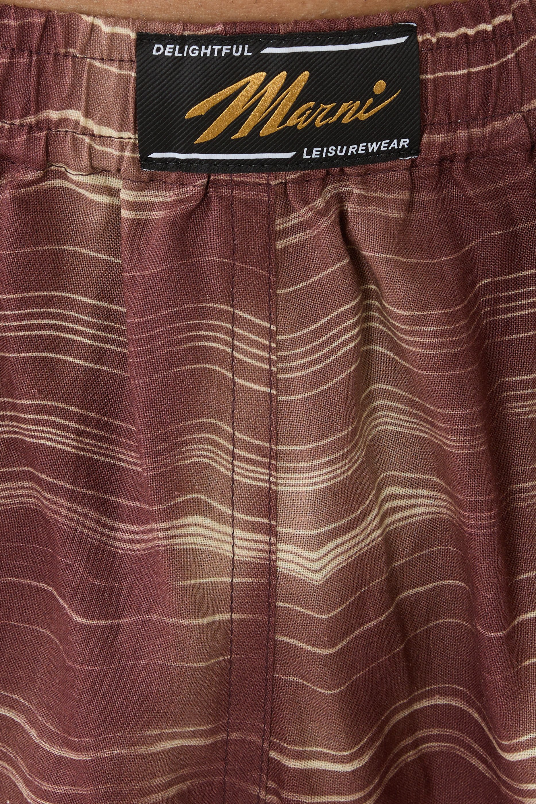 Striped Ramie Shorts