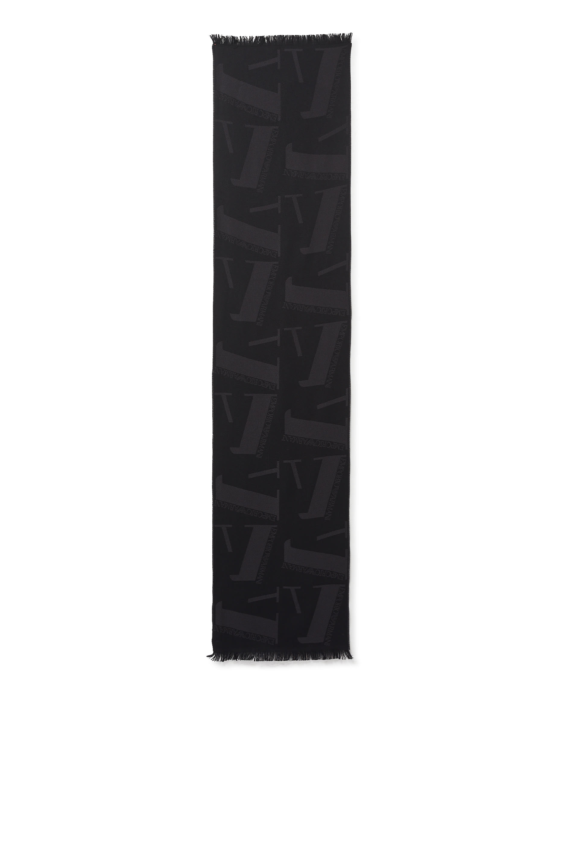 EA Macro Logo Wool Scarf