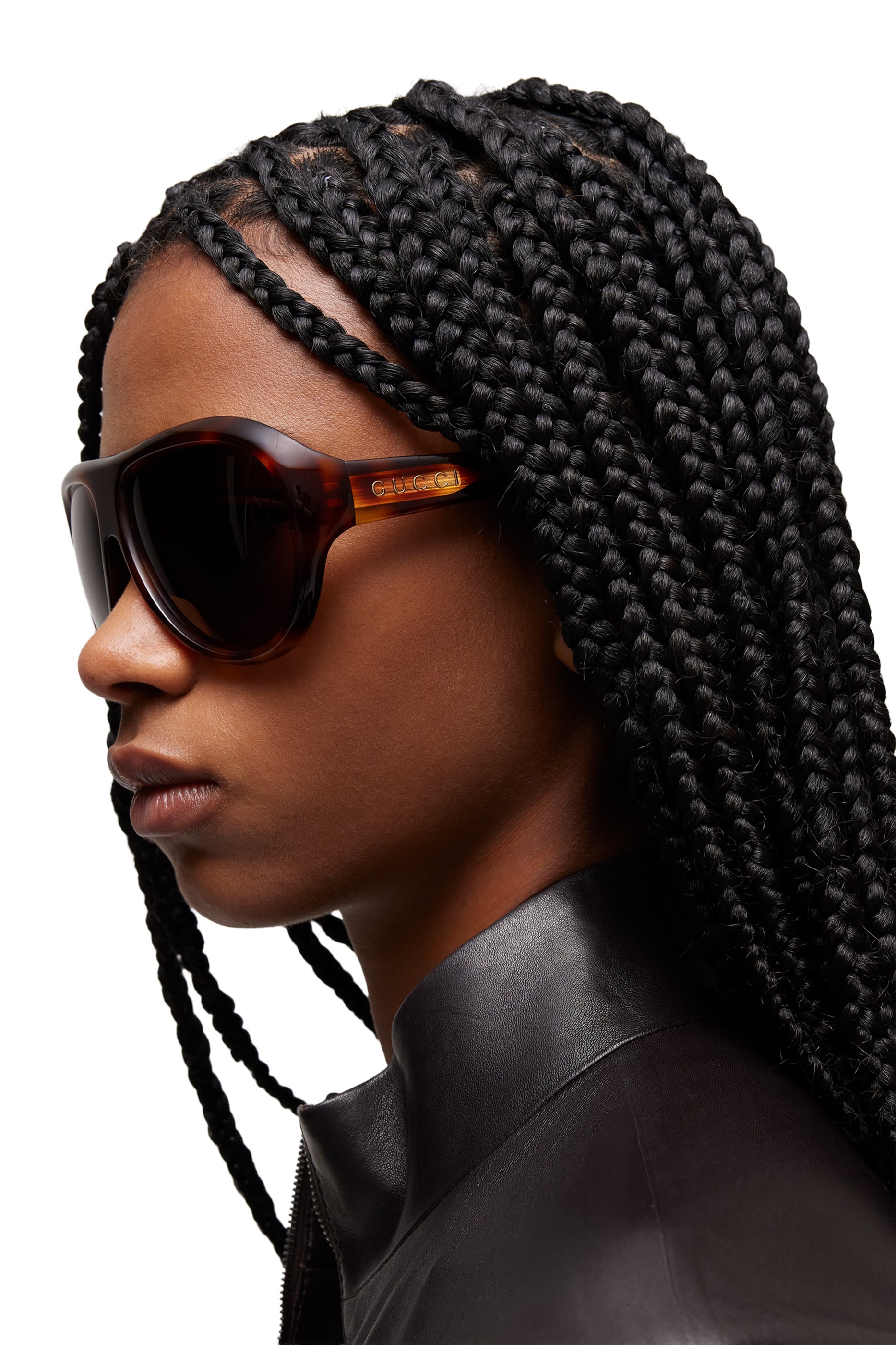 Rectangular-Frame Sunglasses 