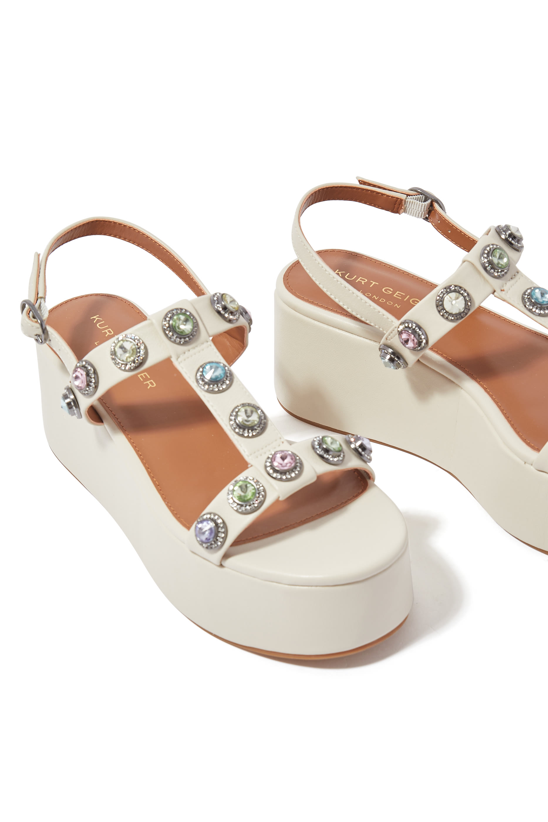 Octavia 50 Leather Platform Sandals