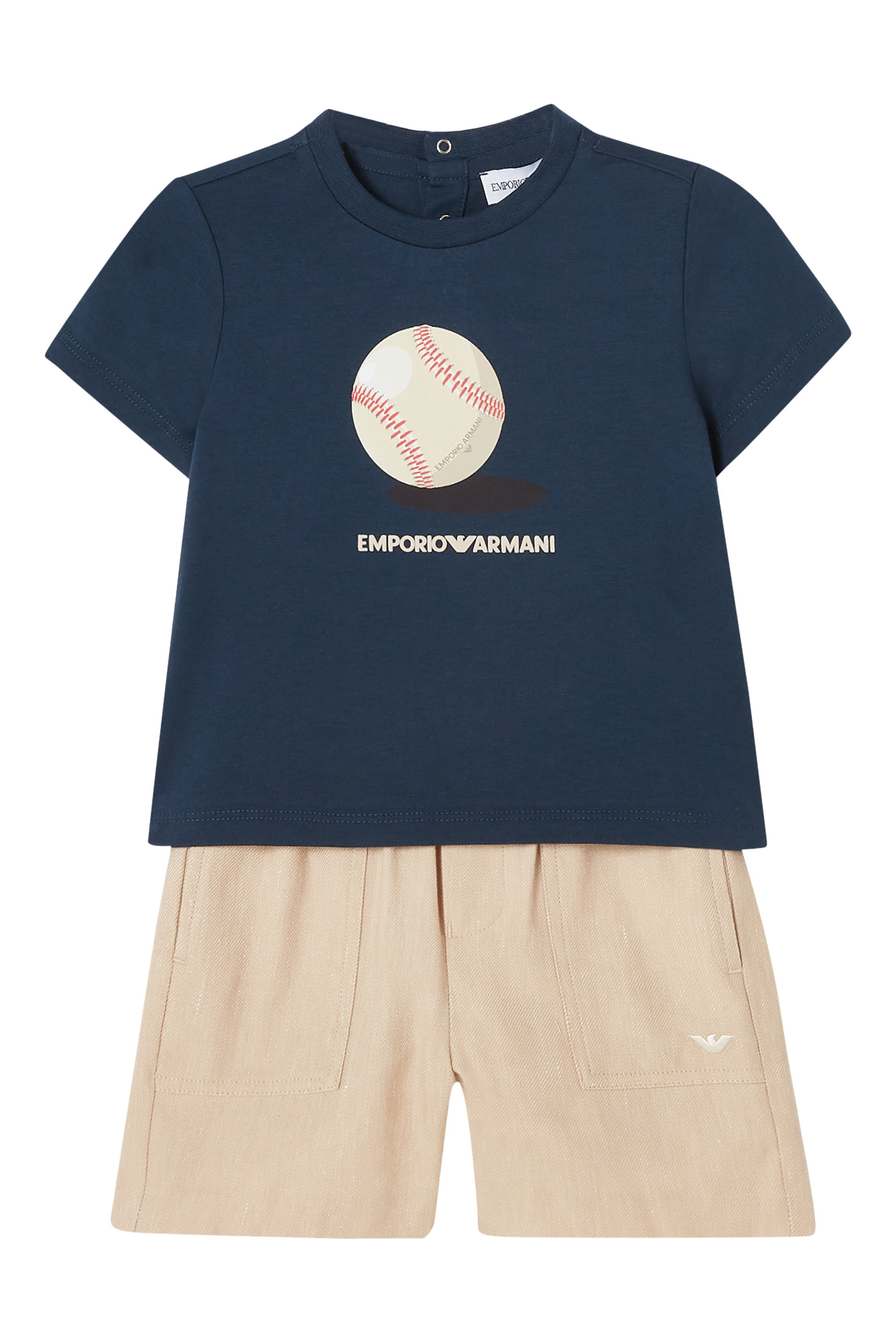 Kids Baseball Print T-Shirt