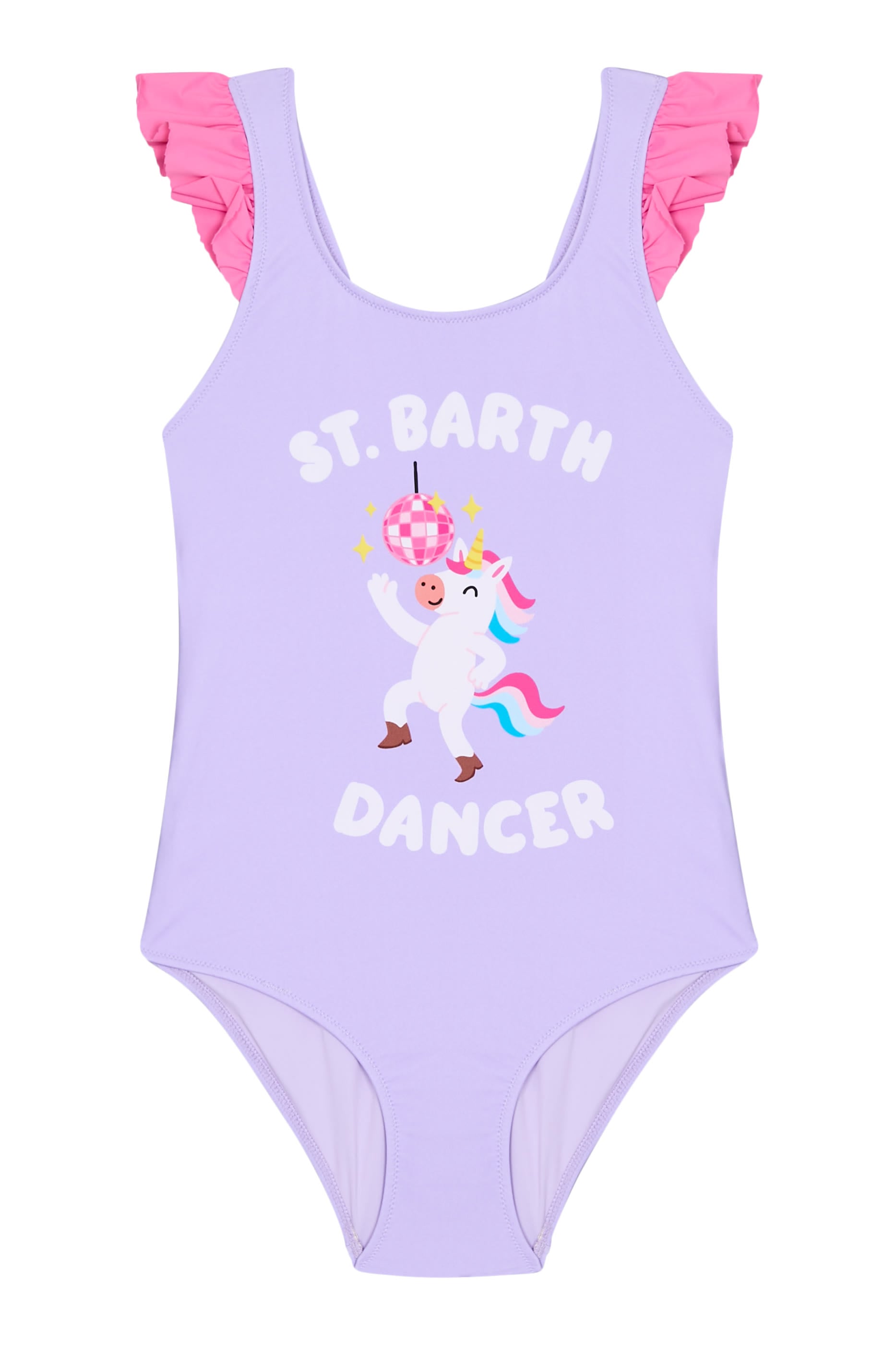 Kids Ruffled Unicorn-Print Swimsuit