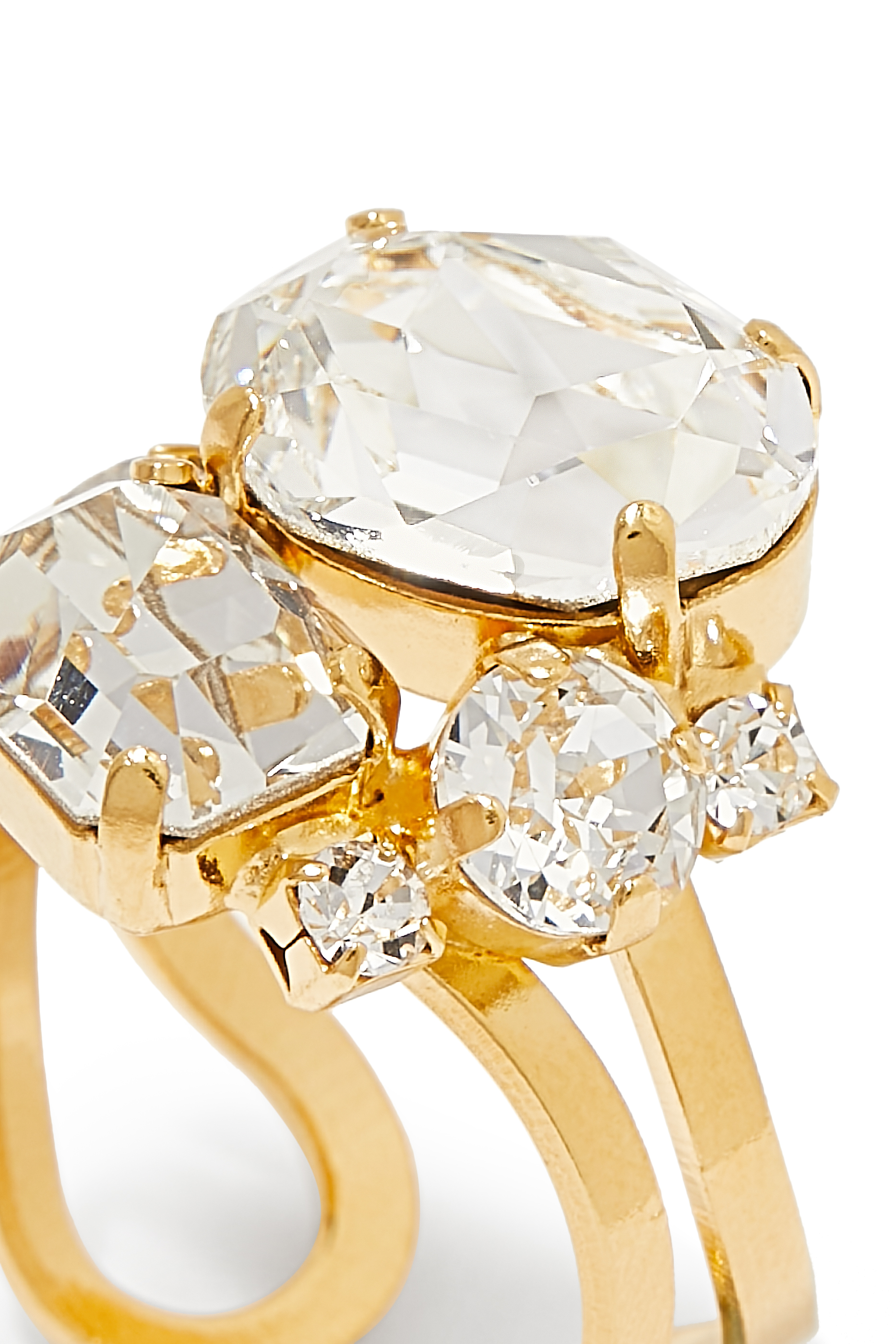 Mini Carolina Ring, 18k Gold Plating & Swarovski Crystals