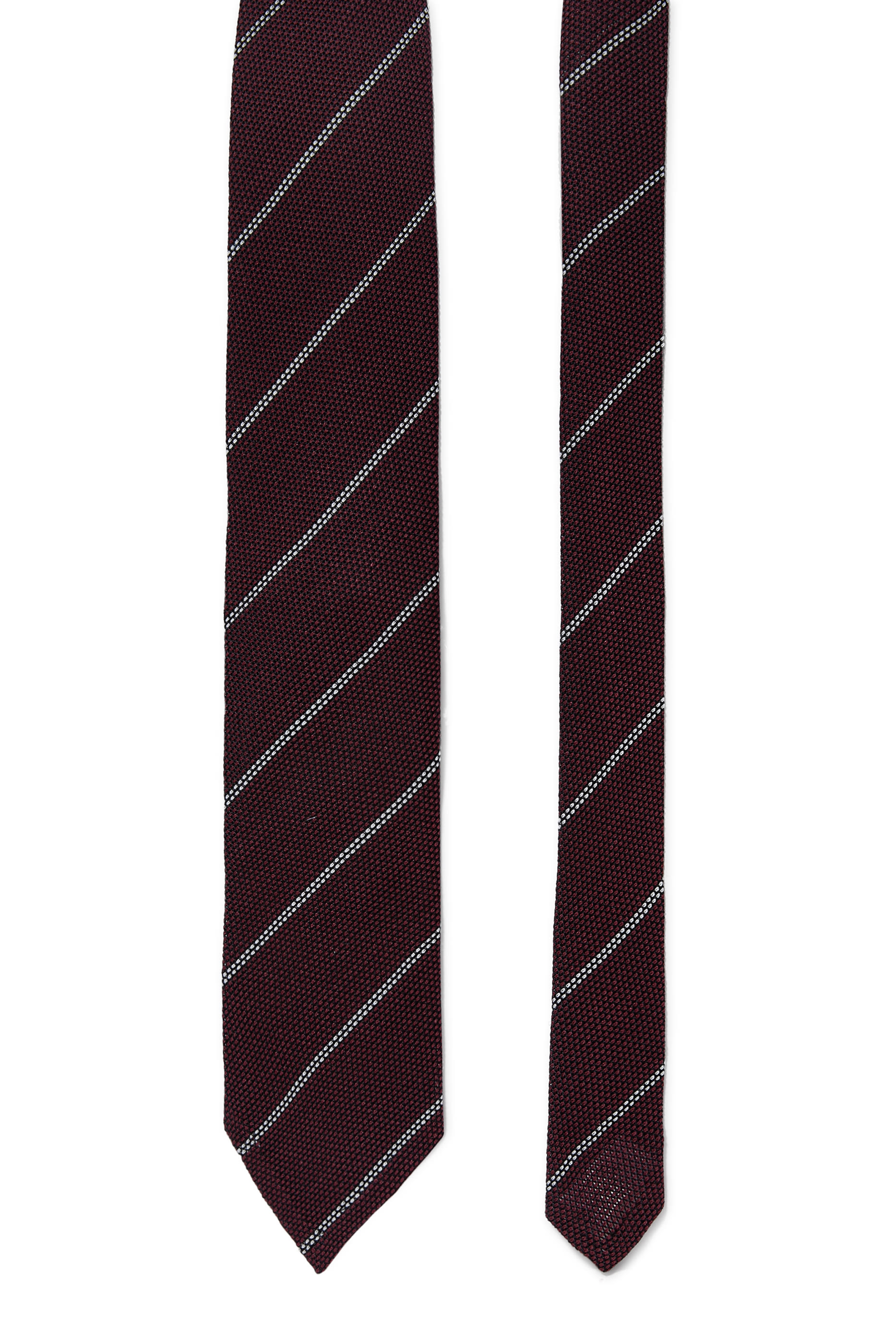 Striped Grenadine Silk Tie